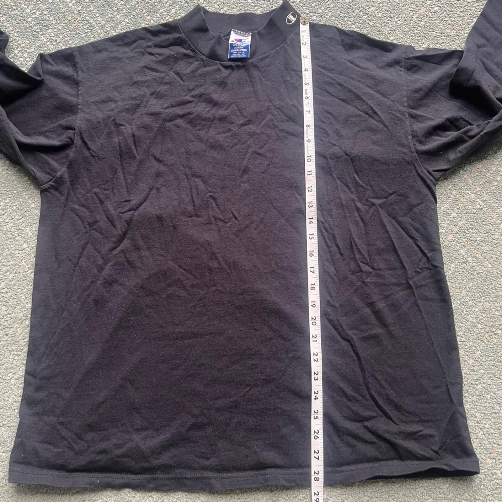Champion 1990's Champion Long Sleeve Embroidered Neckline Logo Sz XL Size US XL / EU 56 / 4 - 5 Thumbnail