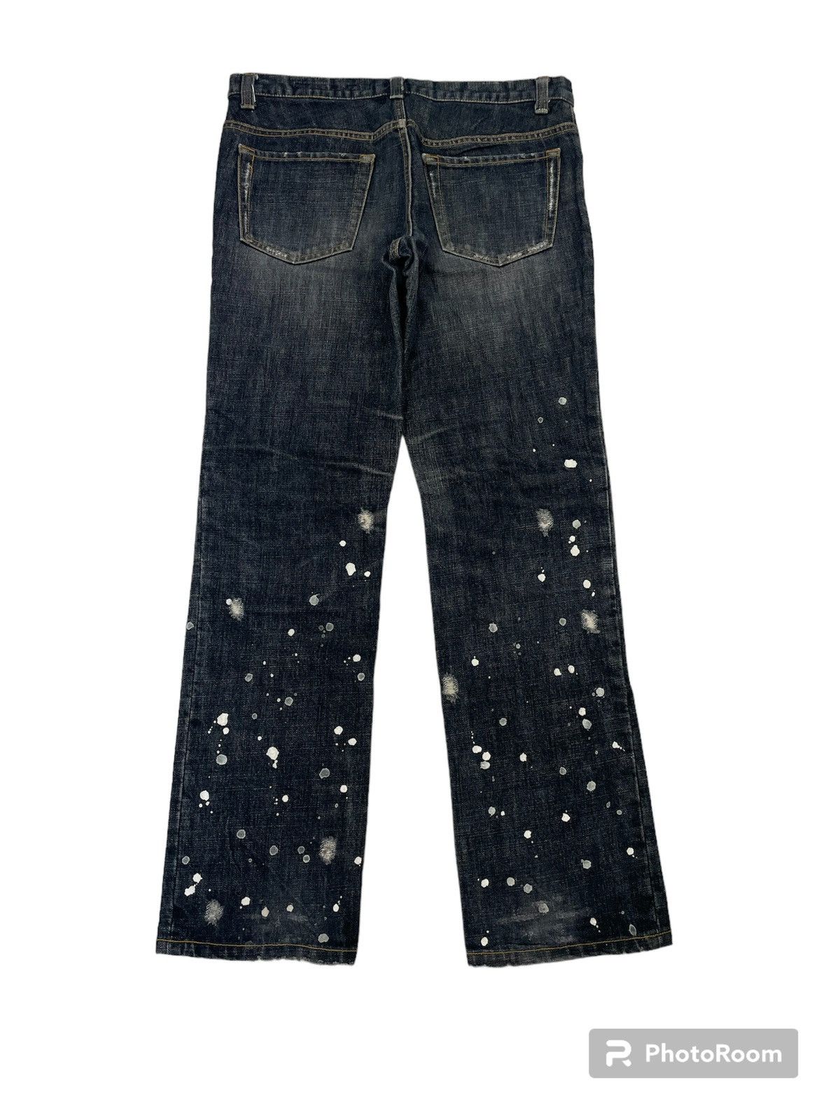 Issey Miyake Rare💥Vintage Sunaokuwahara Paint Split Distressed Jeans Size US 32 / EU 48 - 2 Thumbnail