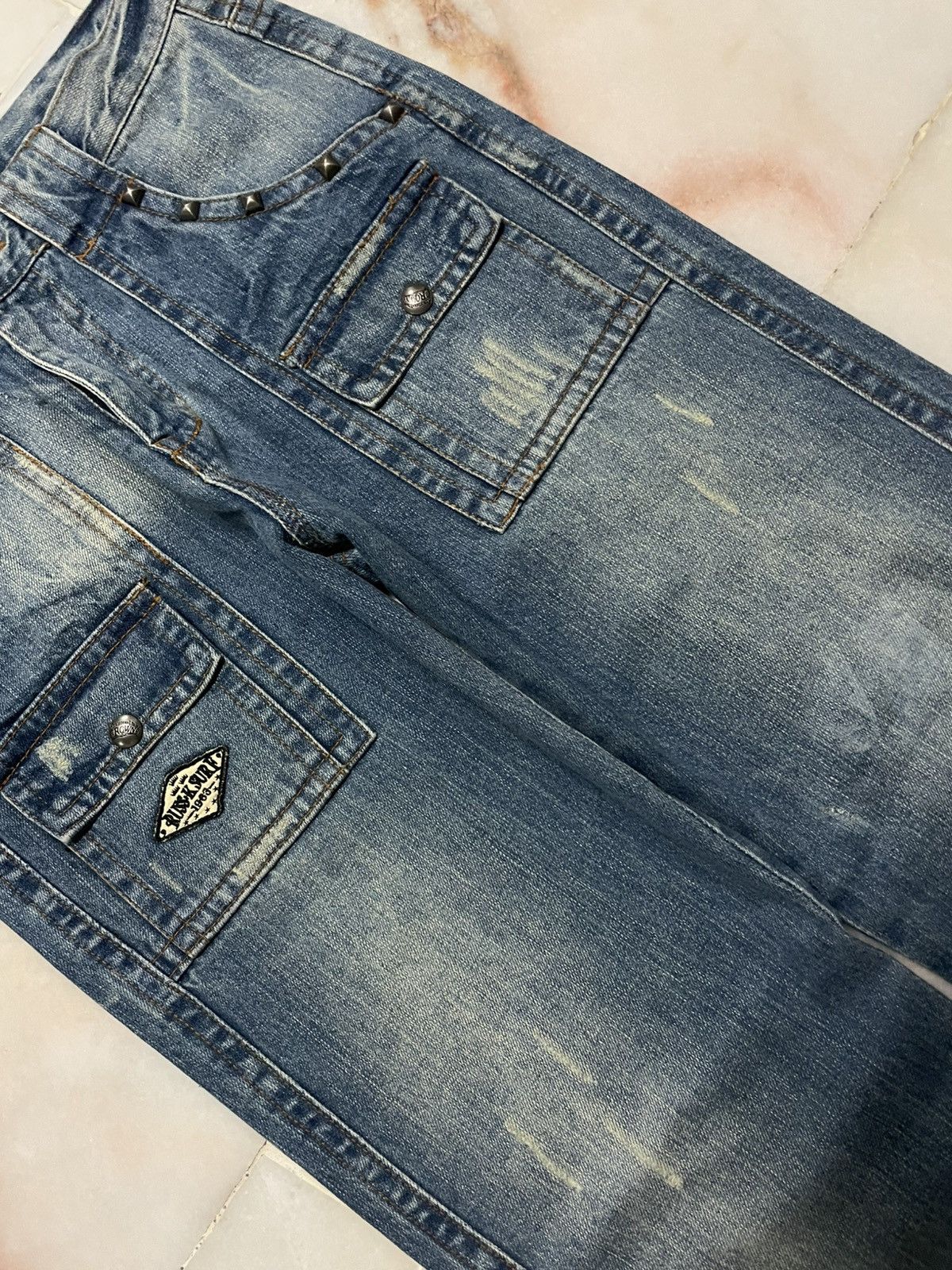 Seditionaries 💥Rare💥Rusk-K Bushpants Punk Jeans Studded Whisker Insane Size US 30 / EU 46 - 6 Thumbnail
