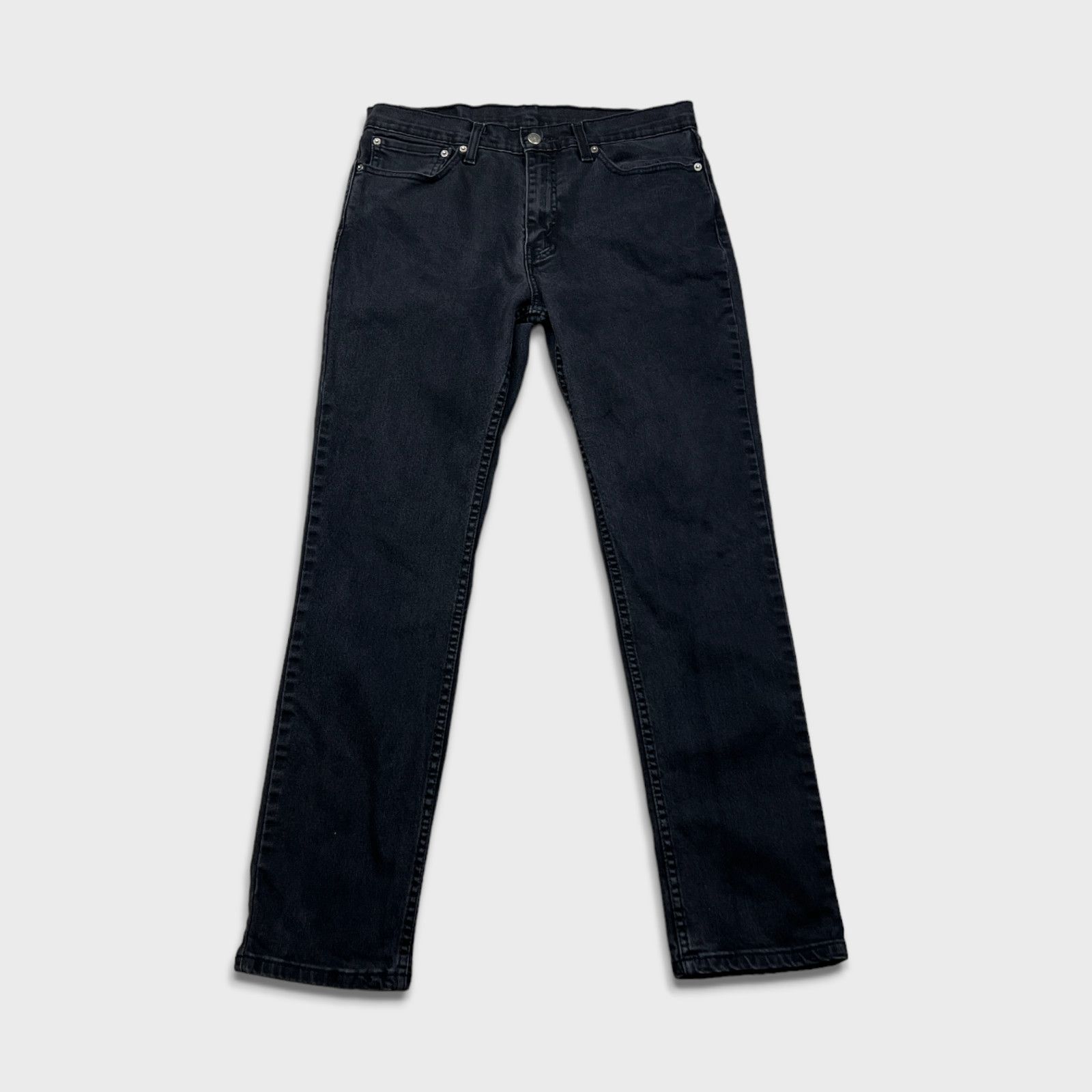 Levi's × Vintage Levi's 511 Jeans Mens 34x32 Black Slim Fit Dark Faded Denim Size US 34 / EU 50 - 1 Thumbnail