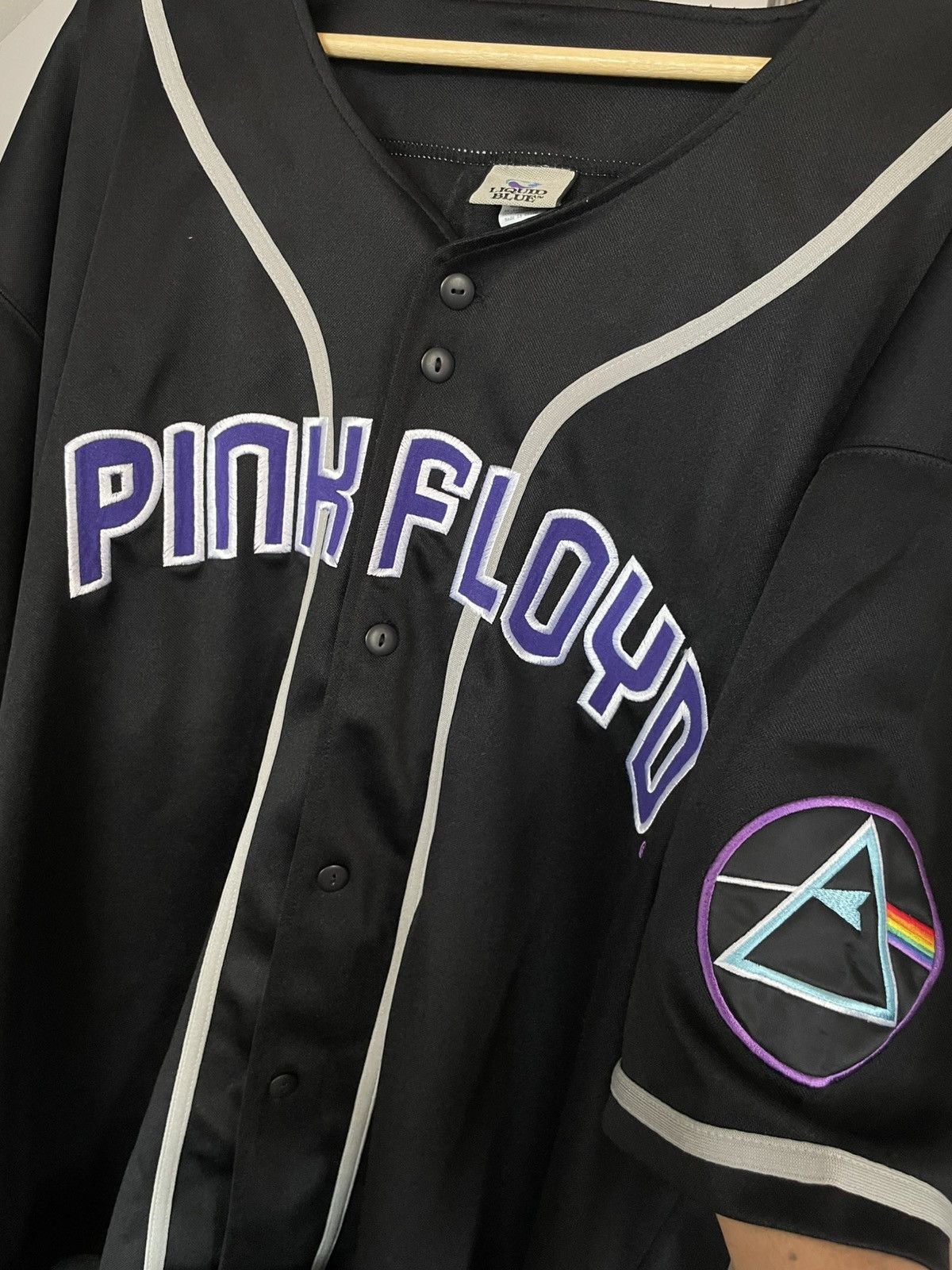 Band Tees × Liquid Blue 2000s Pink Floyd Liquid Blue Baseball Jersey Size US XL / EU 56 / 4 - 2 Thumbnail