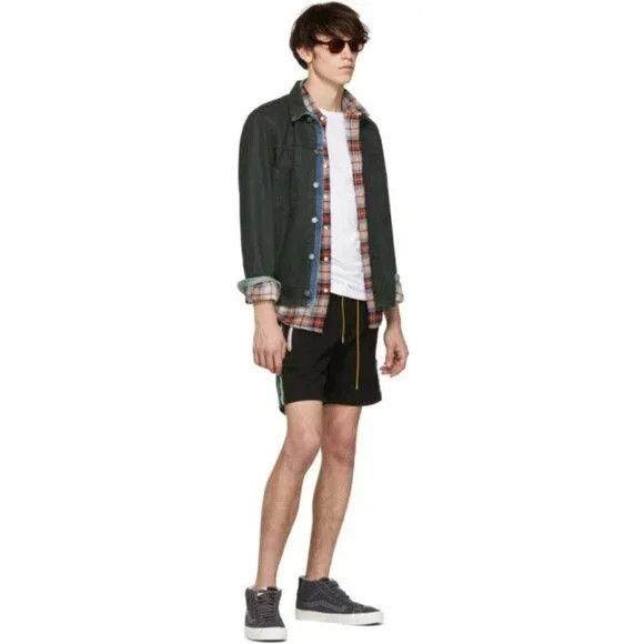 Rhude Rhude Traxedo Shorts Size S Mens Black Green NWT Size US 28 / EU 44 - 15 Thumbnail