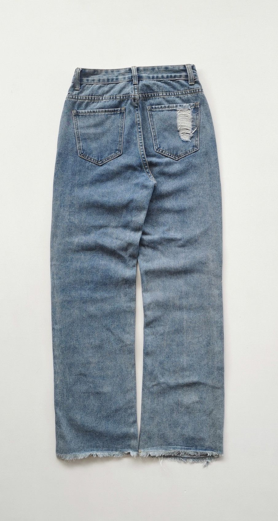 Japanese Brand × Jean × Kapital Romwe Loose Boro Patchwork Jeans Women Kapital inspired Size 27" / US 4 / IT 40 - 6 Thumbnail
