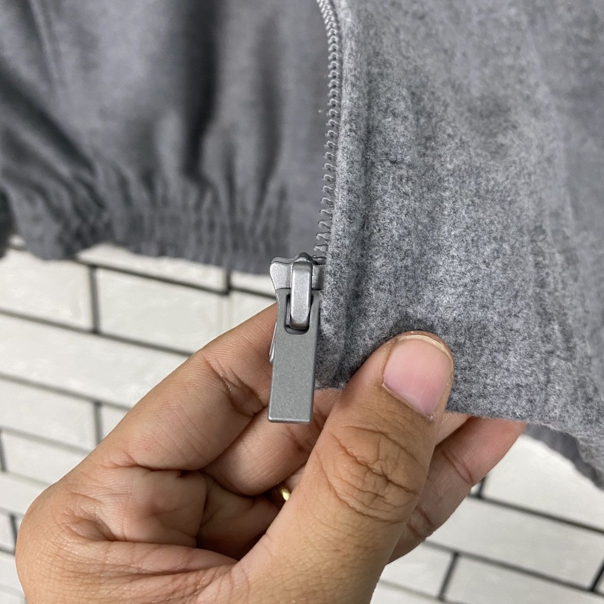 Japanese Brand 📌Vintage Wool Zipper Bomber Jacket Uniqlo Issey Miyake Size US L / EU 52-54 / 3 - 17 Thumbnail