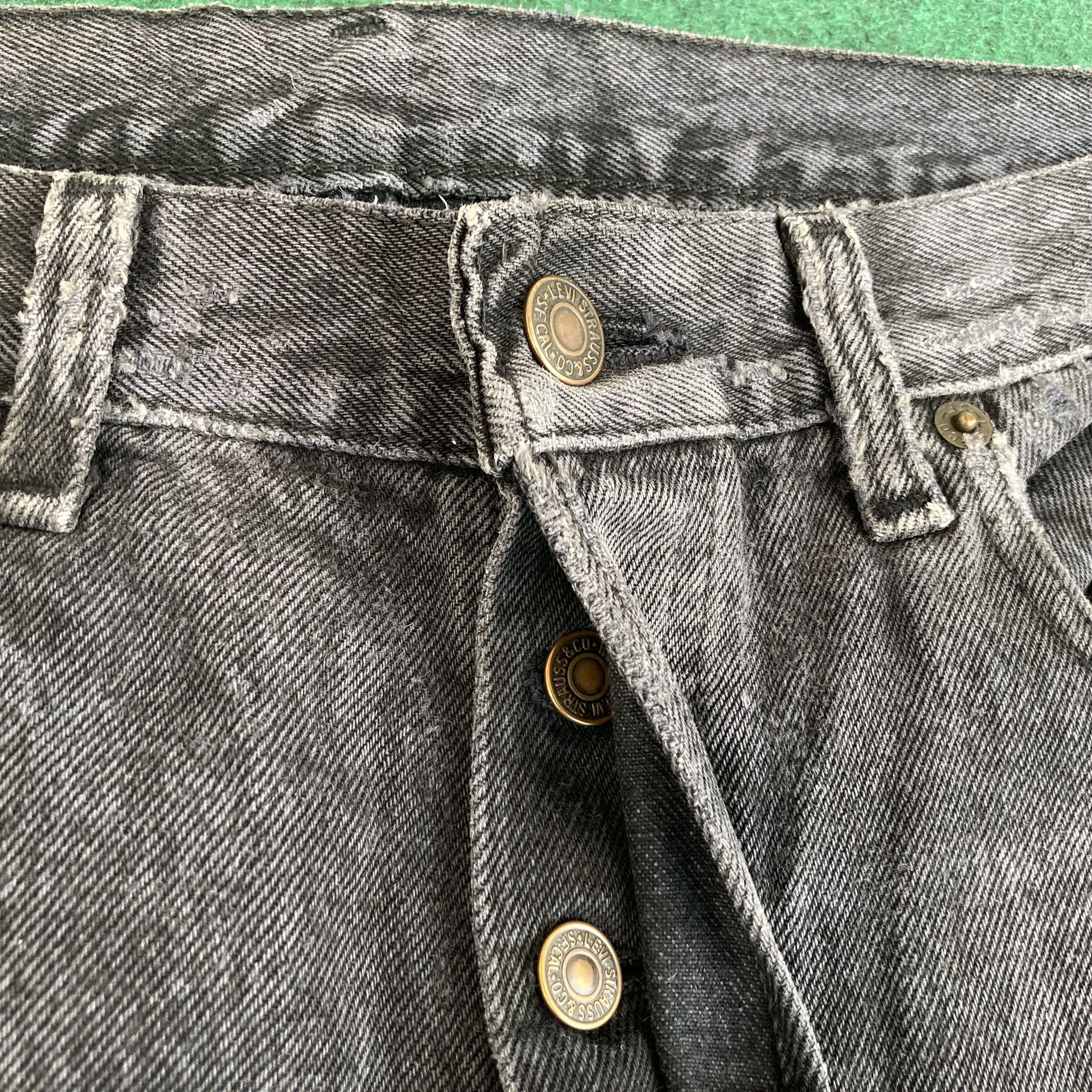 Levi's × Vintage Vtg Levis 501 Short Sz 32 Black Jorts Jeans Size US 32 / EU 48 - 4 Thumbnail