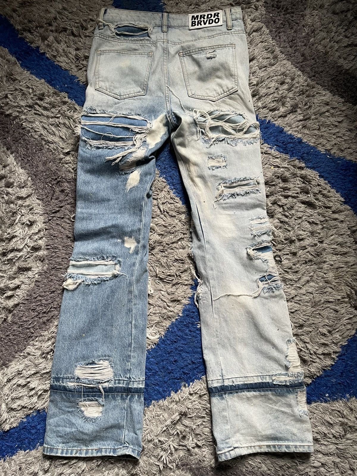 Who Decides War (SOLD) Who Decides War Final Destination Patch Crystal Denim Size US 28 / EU 44 - 6 Thumbnail