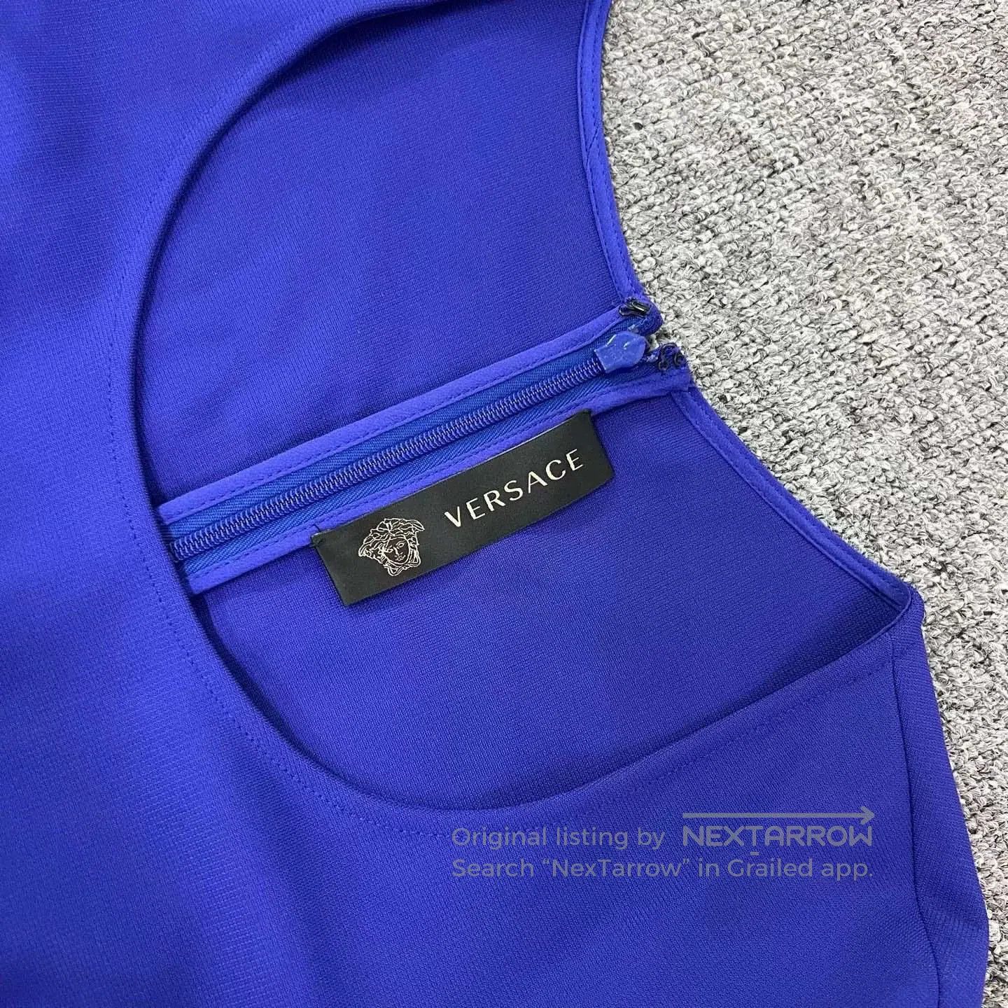 Versace Versace Blue Silk Dress Size 38. Size S / US 4 / IT 40 - 3 Thumbnail