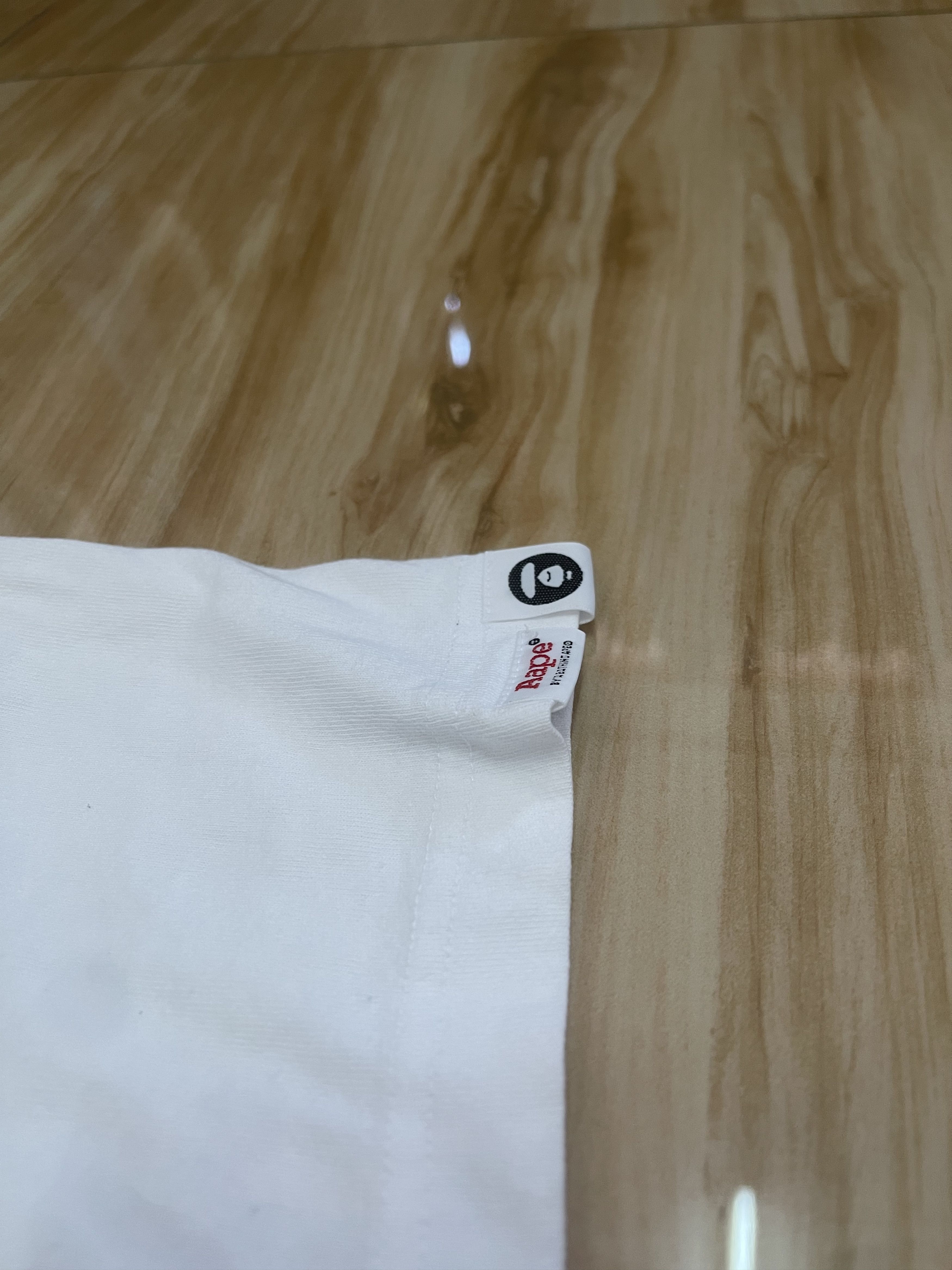 Aape Bathing ape white tee Size US L / EU 52-54 / 3 - 3 Thumbnail