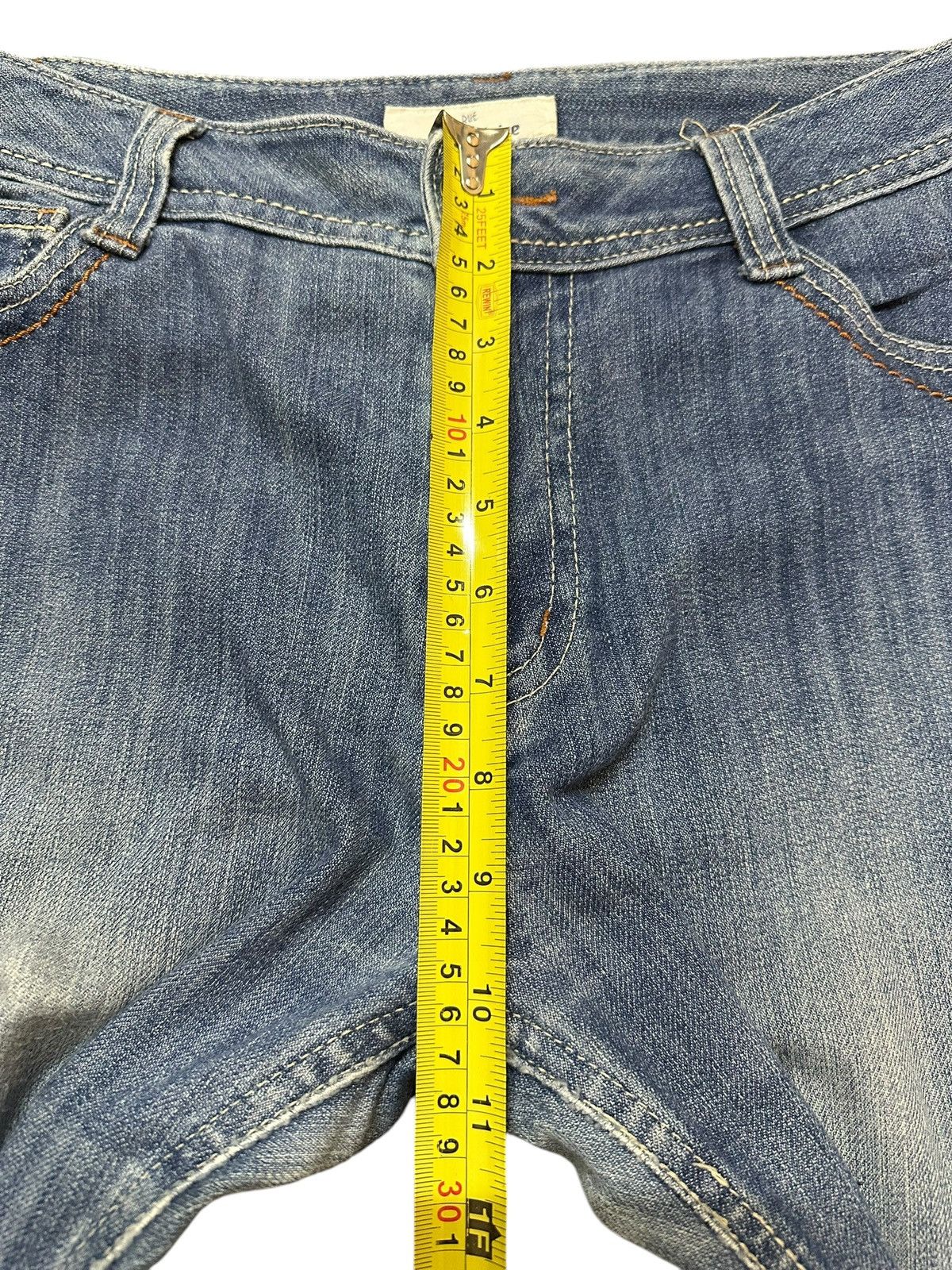 If Six Was Nine Vintage Japanese Brand Blue Faded Wash Style Wide Leg Jeans Size US 30 / EU 46 - 15 Thumbnail