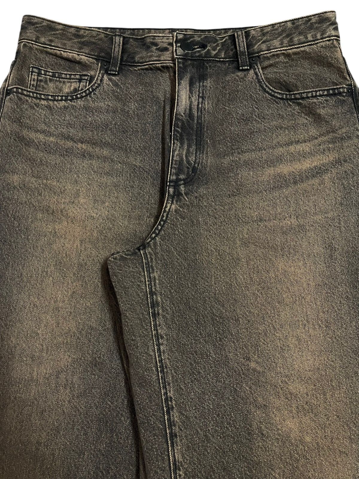 GU Vintage Japanese GU Mud Wash Style Hip Hop Baggy Jeans Size US 32 / EU 48 - 4 Thumbnail