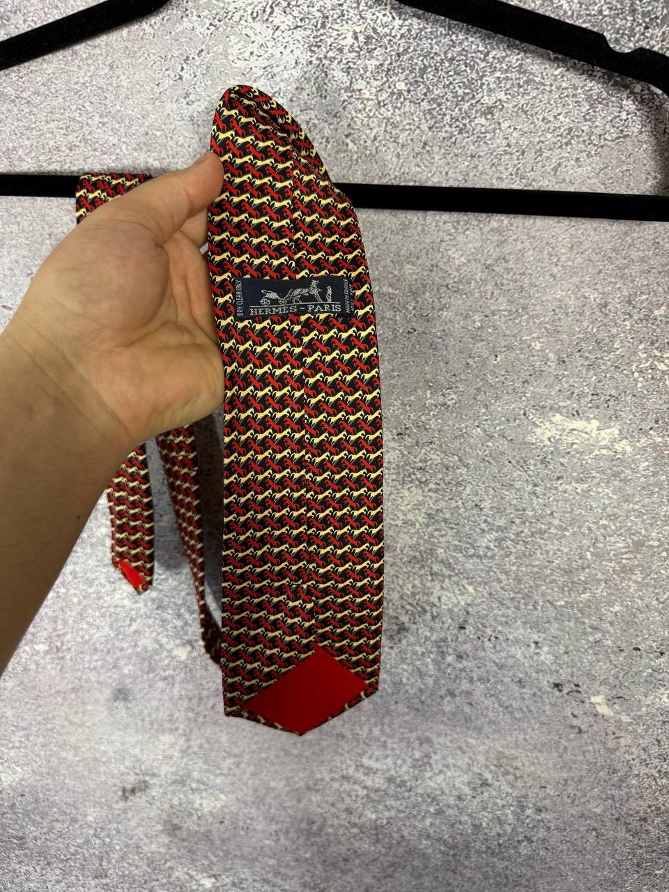 Hermes Vintage Collector's Hermes Silk Tie Horse Monogram Size ONE SIZE - 9 Thumbnail