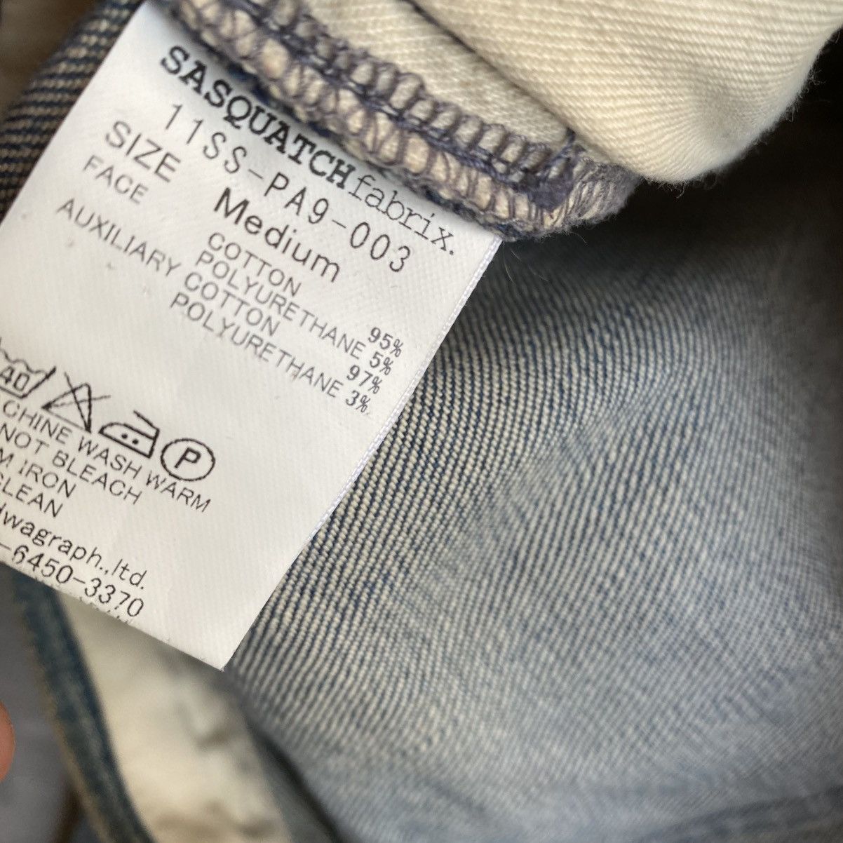 Sasquatchfabrix SS11 Bandana Biker Details Stretch Denim Size US 32 / EU 48 - 8 Thumbnail