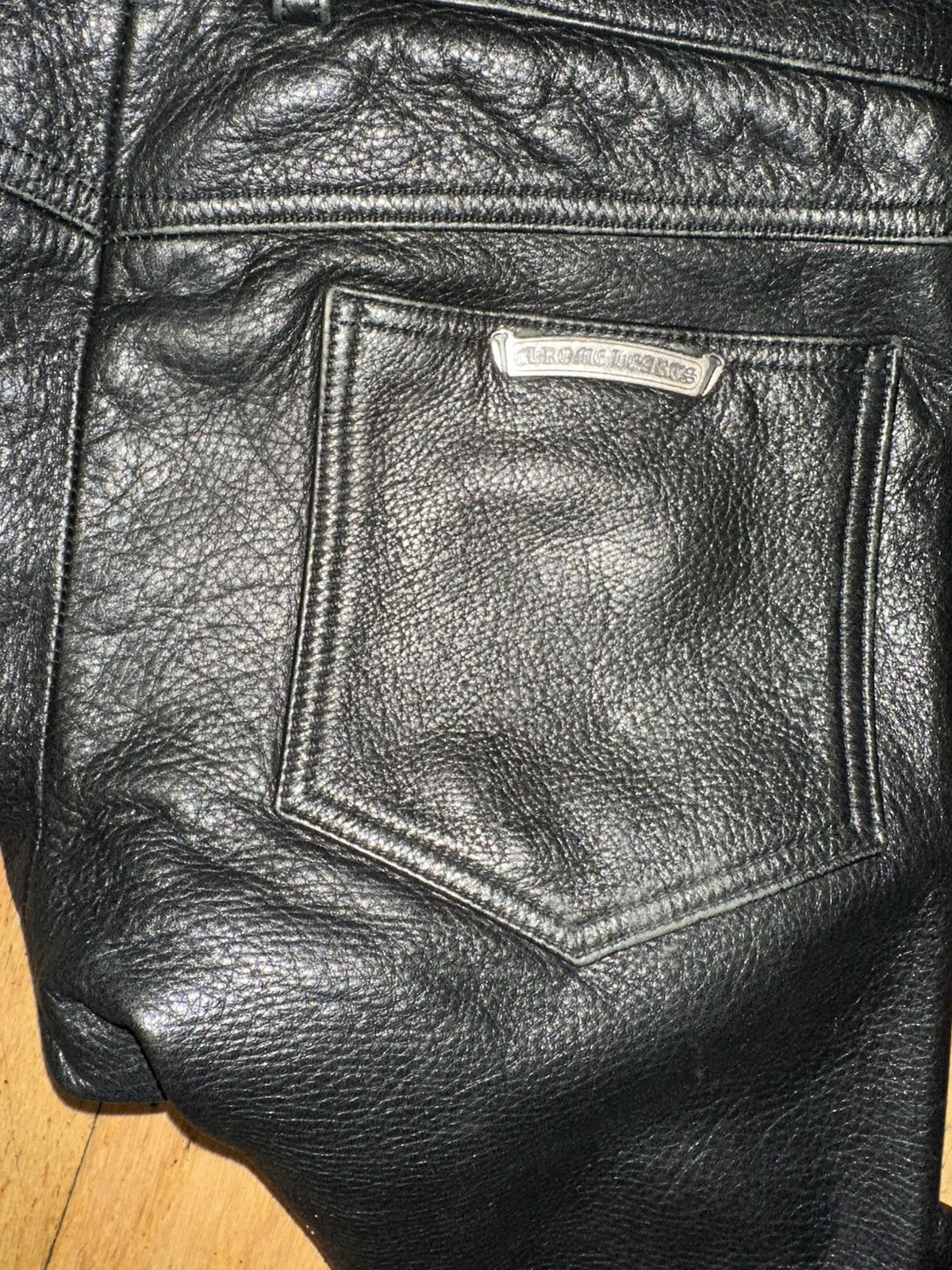 Chrome Hearts Chrome Hearts Leather Pants Size US 31 - 5 Thumbnail