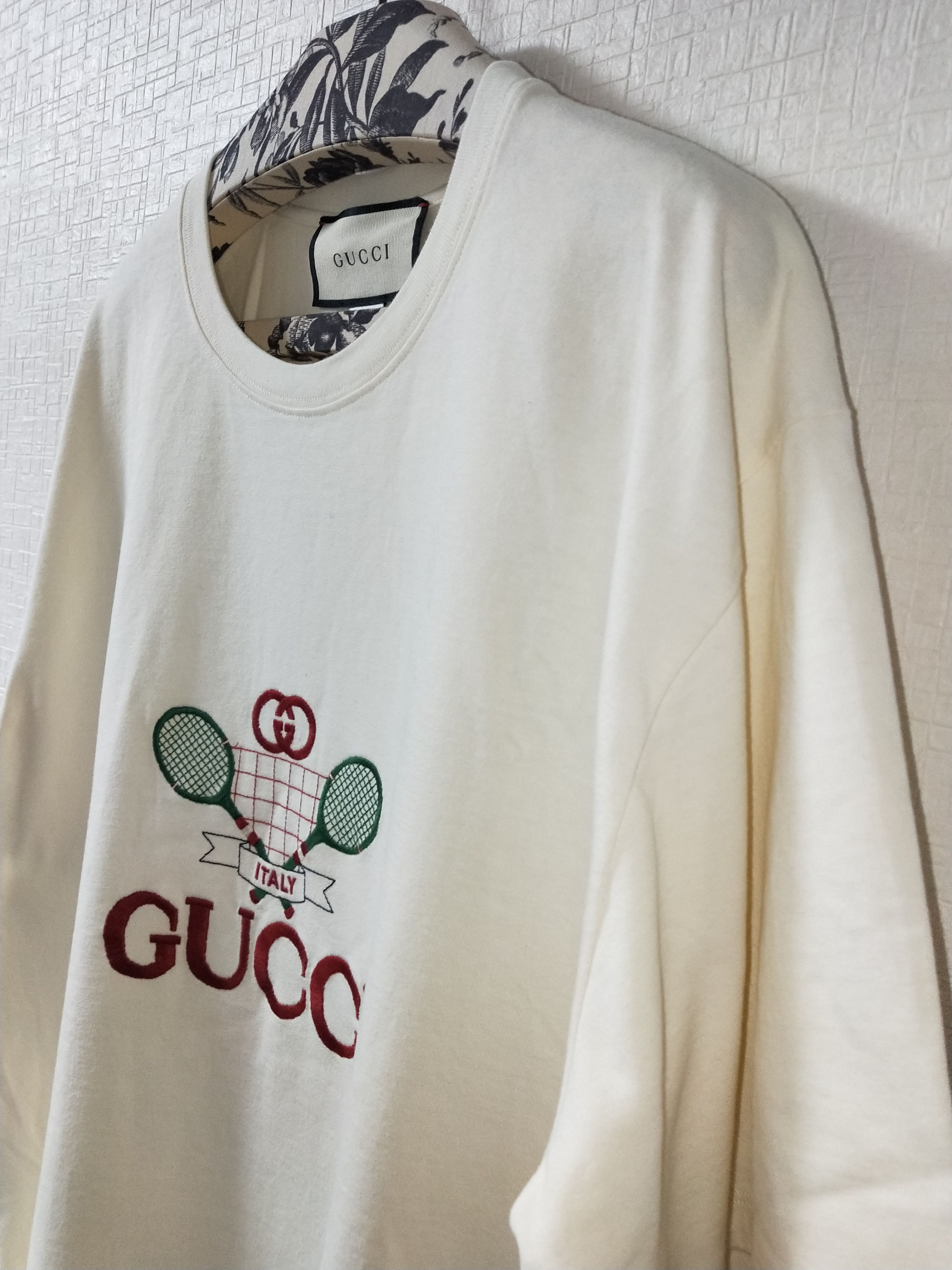 Gucci Tennis Embroidered Tee Size US XL / EU 56 / 4 - 3 Thumbnail