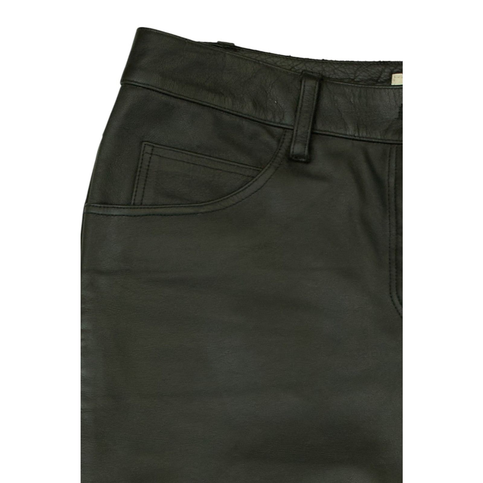 Chloe by Phoebe Philo F/W 2002 Black Leather Trousers Size 26" / US 2 / IT 38 - 3 Thumbnail