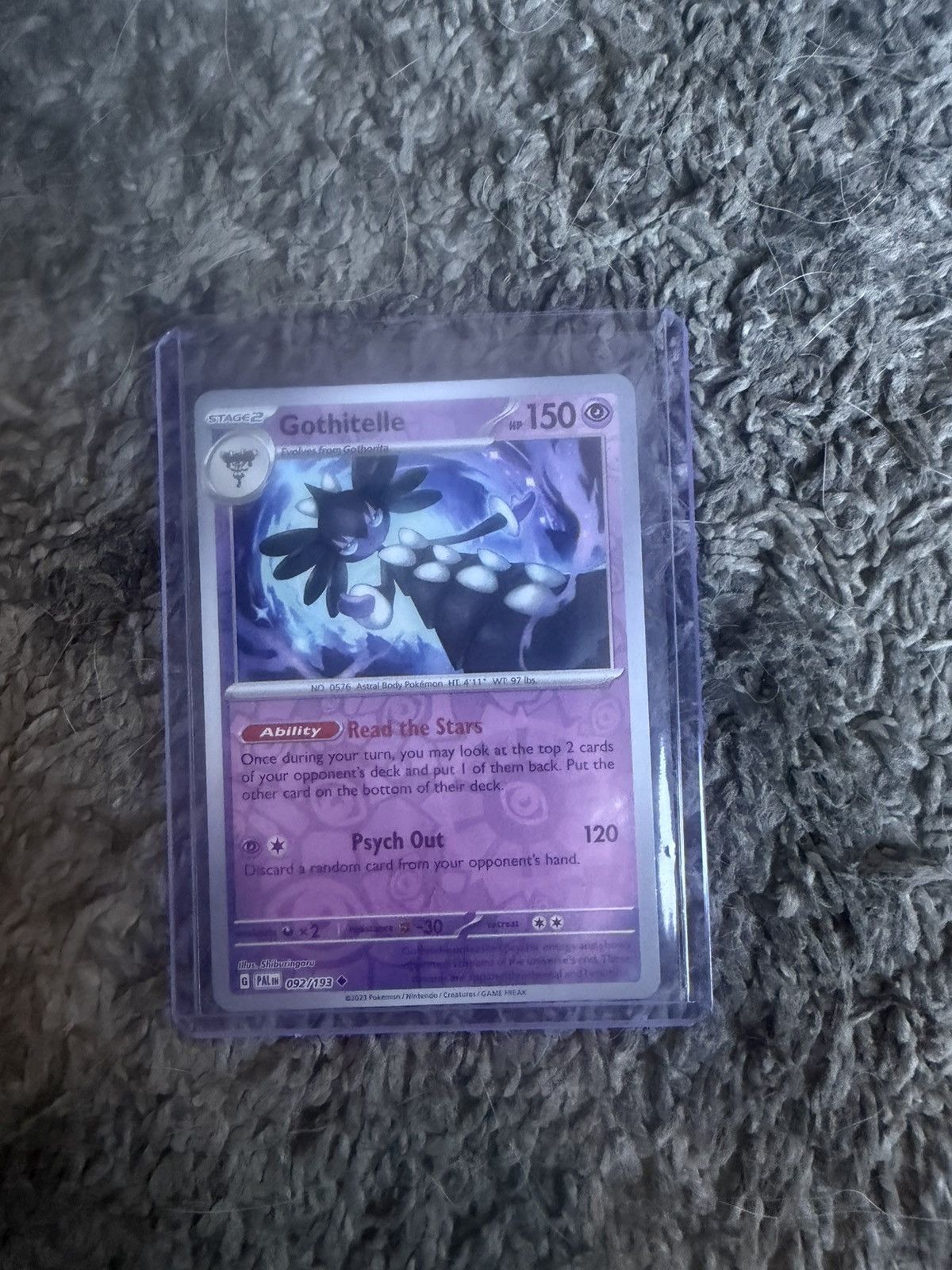 pokemon gothitelle card - 211 - Promo - SV: Scarlet & Violet Promo Cards Captured in a crystal Pokemon 2011 Red Collection Gothitelle