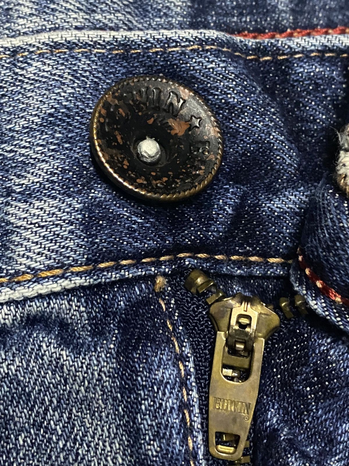Edwin Edwin Exclusive Vintage Blue wash Distressed Loose Jeans Size US 32 / EU 48 - 8 Thumbnail