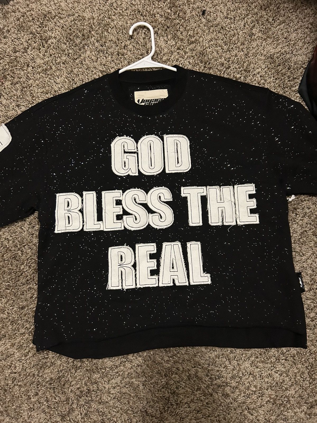 Other Y2K mens black cropped tee Size US M / EU 48-50 / 2 - 1 Thumbnail
