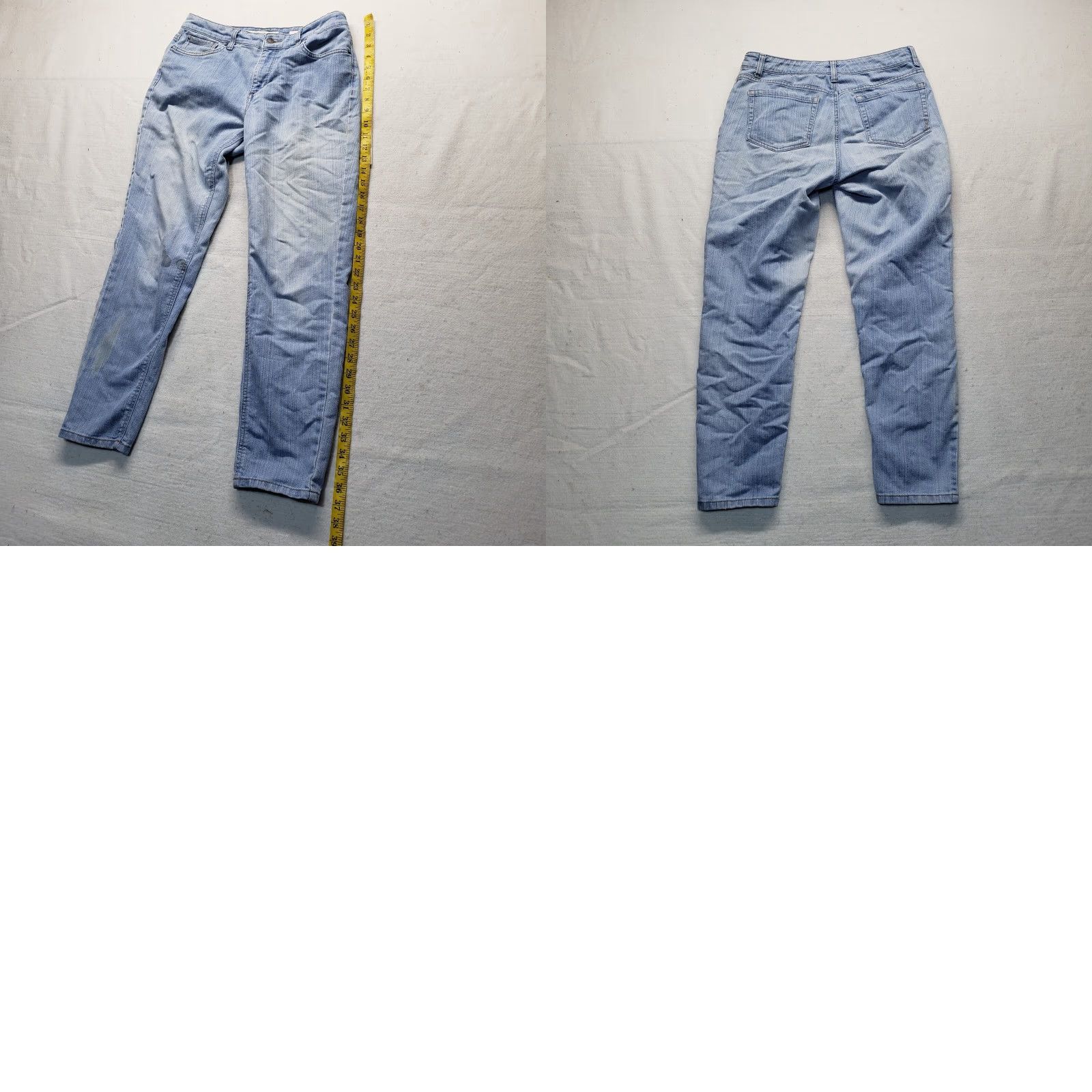 Jones New York VINTAGE Jones New York Jeans Women's Ankle Pants 8 Light Wash Denim Slimming Casual Size 30" / US 8 / IT 44 - 8 Thumbnail