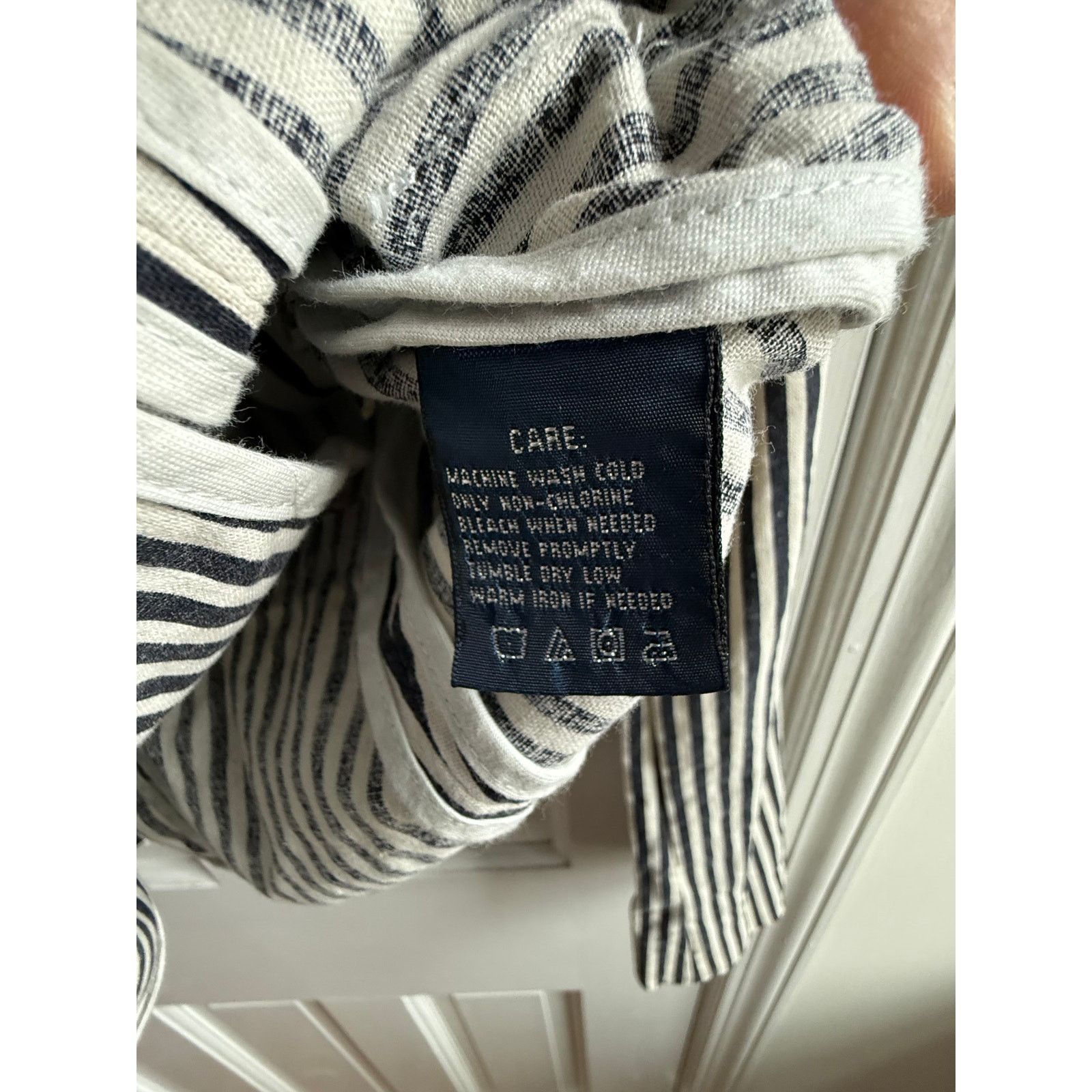 Ralph Lauren VTG Ralph Lauren Navy Striped Linen Cotton Blazer - Size 4 Size S / US 4 / IT 40 - 4 Thumbnail