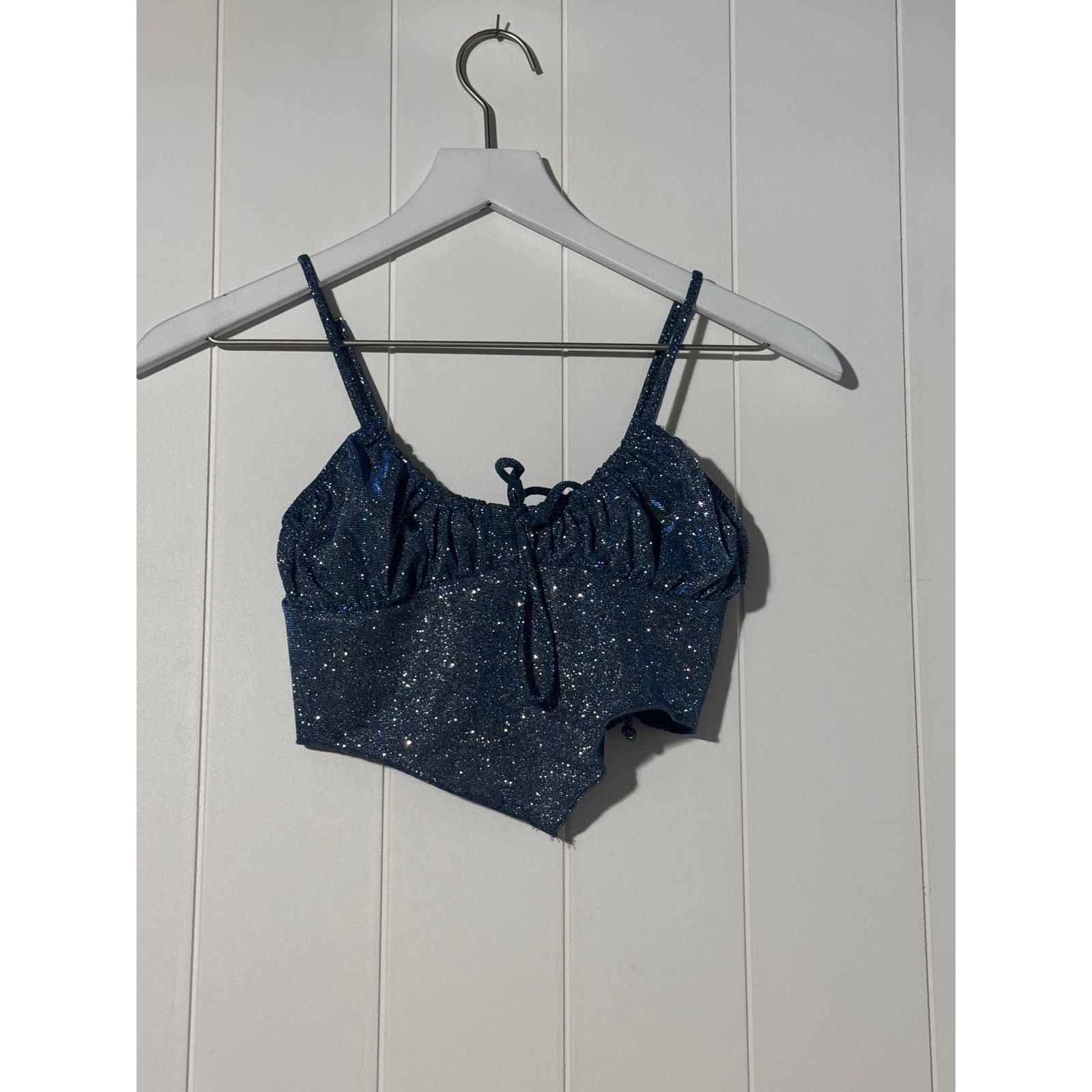 Urban Outfitters Urban Outfitters Sparkle Crop Top Spaghetti Strap Small Size S / US 4 / IT 40 - 1 Thumbnail