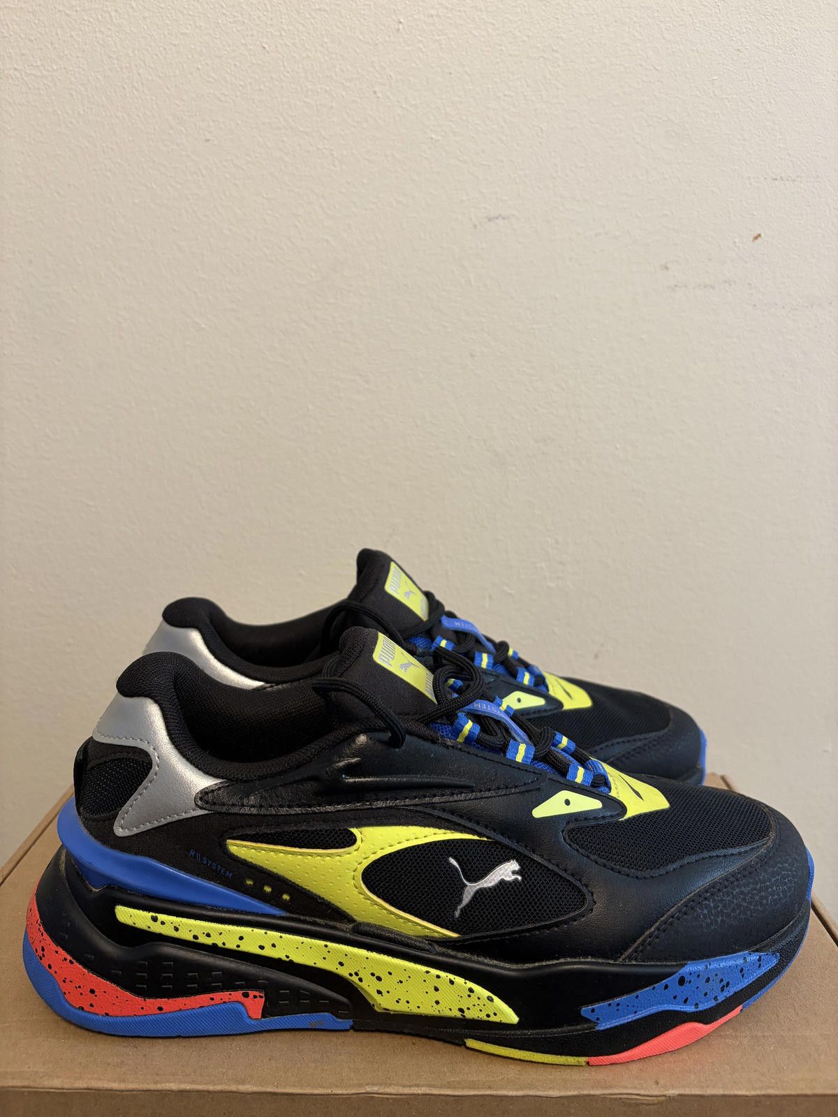 Puma Puma RS-Laser Blue/Yellow Tag Kids Shoes (Size 6.5) Size US 6.5 / EU 39-40 - 2 Thumbnail