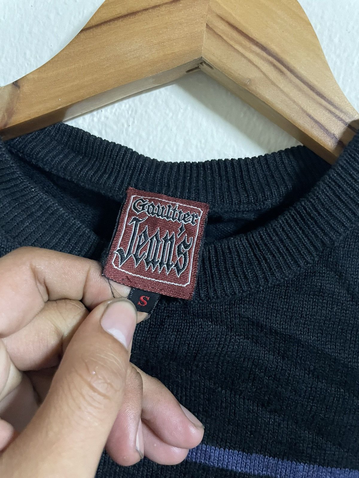 Jean Paul Gaultier Gaultier Jeans Pull Laine Noir Size S / US 4 / IT 40 - 5 Thumbnail