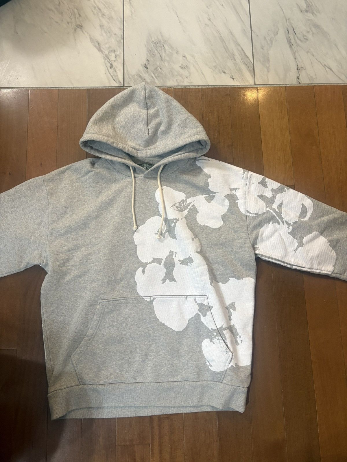 DENIM TEARS Denim Tear Big Cotton Wreath Sweatshirt'Grey' Size