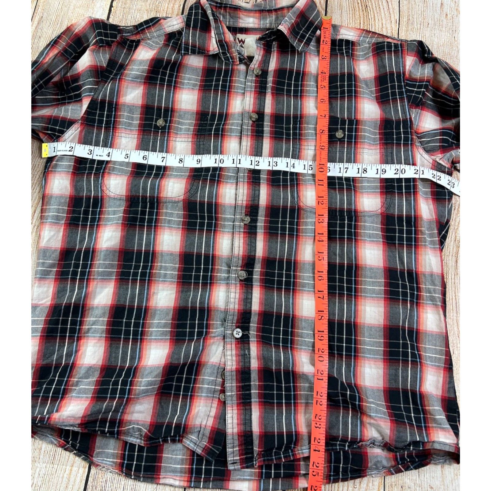Wrangler Wrangler Plaid Button-Up Long Sleeve Shirt L Mens Multicolor Western Cowboy Rugged Wear Size US L / EU 52-54 / 3 - 5 Thumbnail