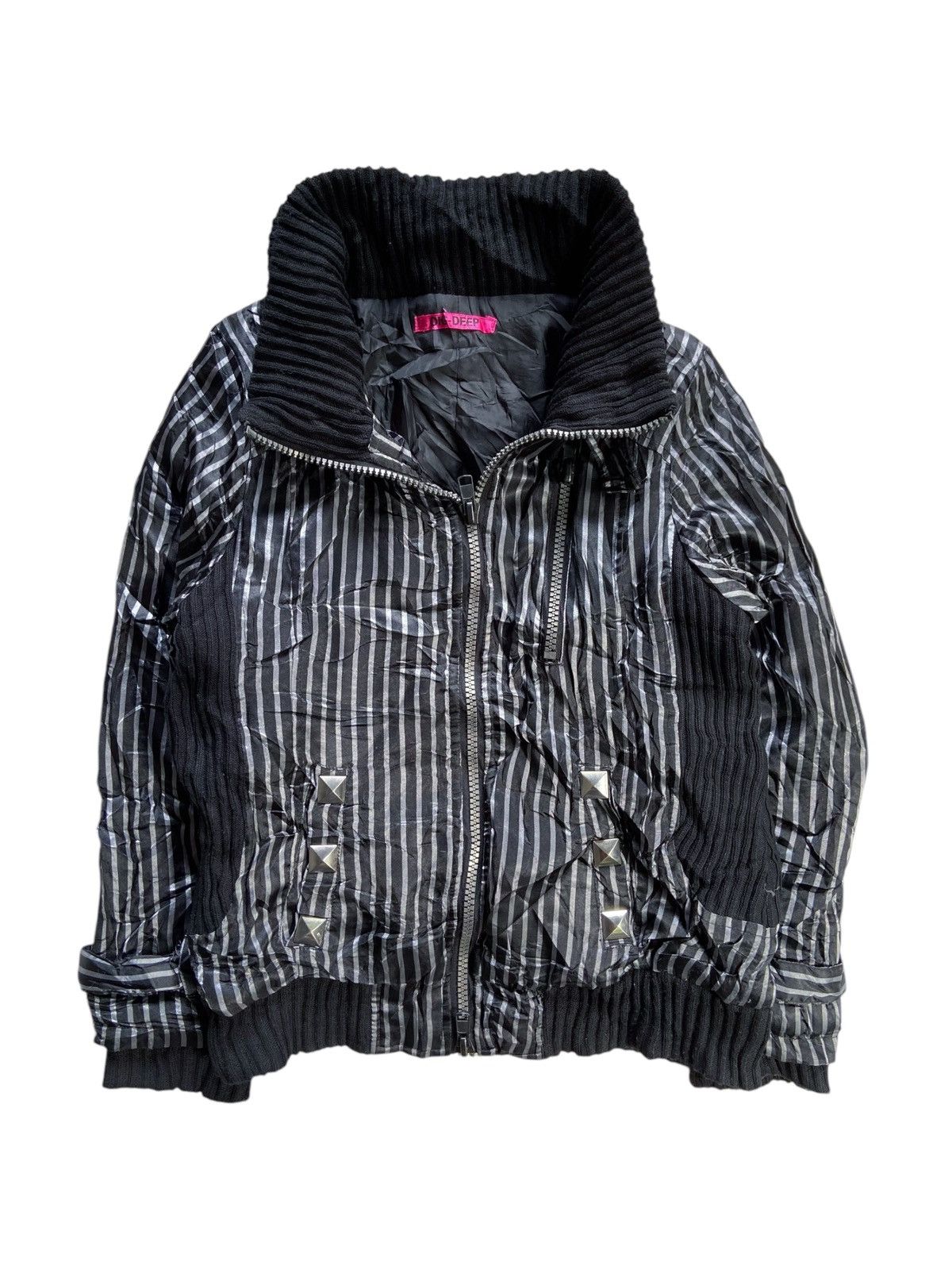 Japanese Brand JAPANESE PUNK DIG DEEP STRIPED JACKET Size US S / EU 44-46 / 1 - 2 Thumbnail