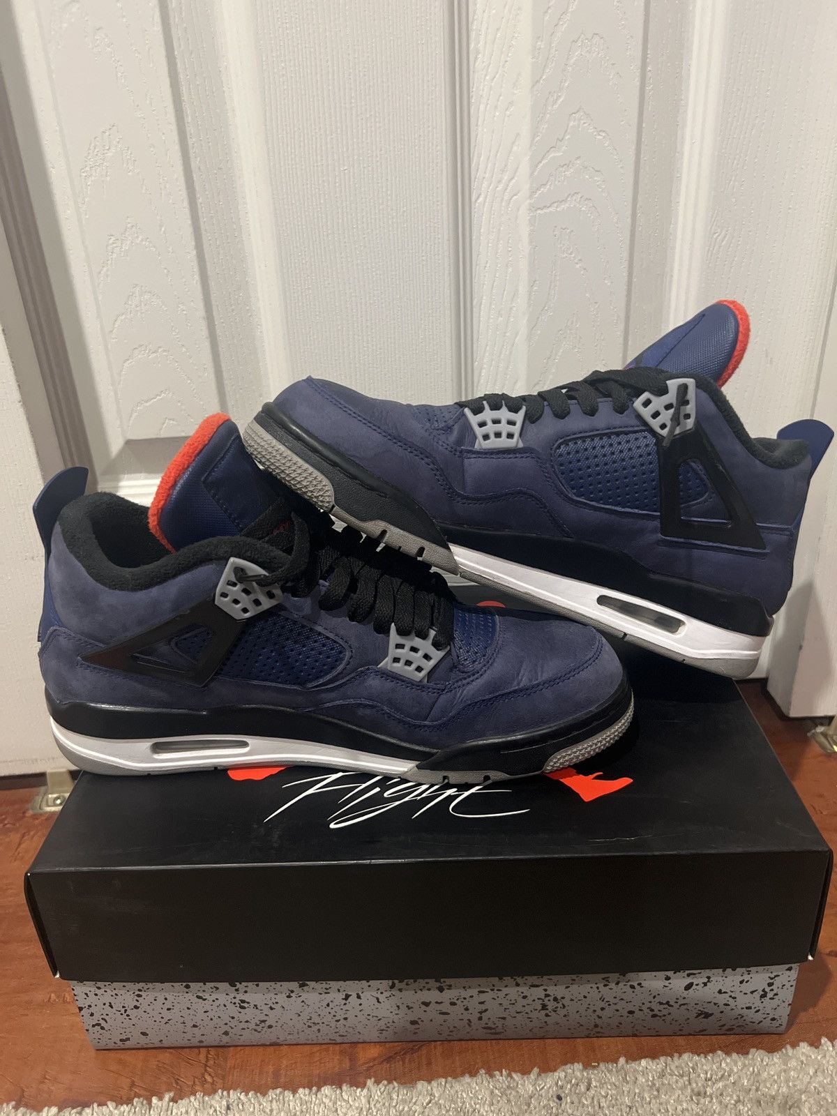 Jordan Brand × Nike Jordan 4 Retro Winterized Loyal Blue Size US 9.5 / EU 42-43 - 4 Thumbnail