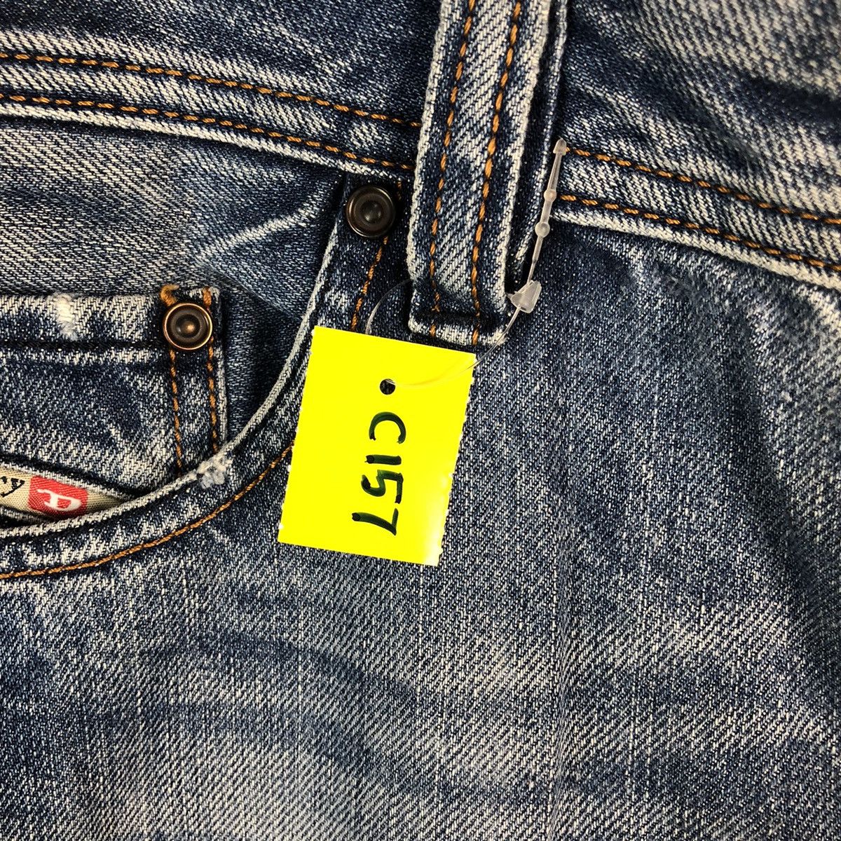 Diesel DL Diesel Industries Blue Distressed Denim Pants #C157 Size US 31 - 12 Thumbnail