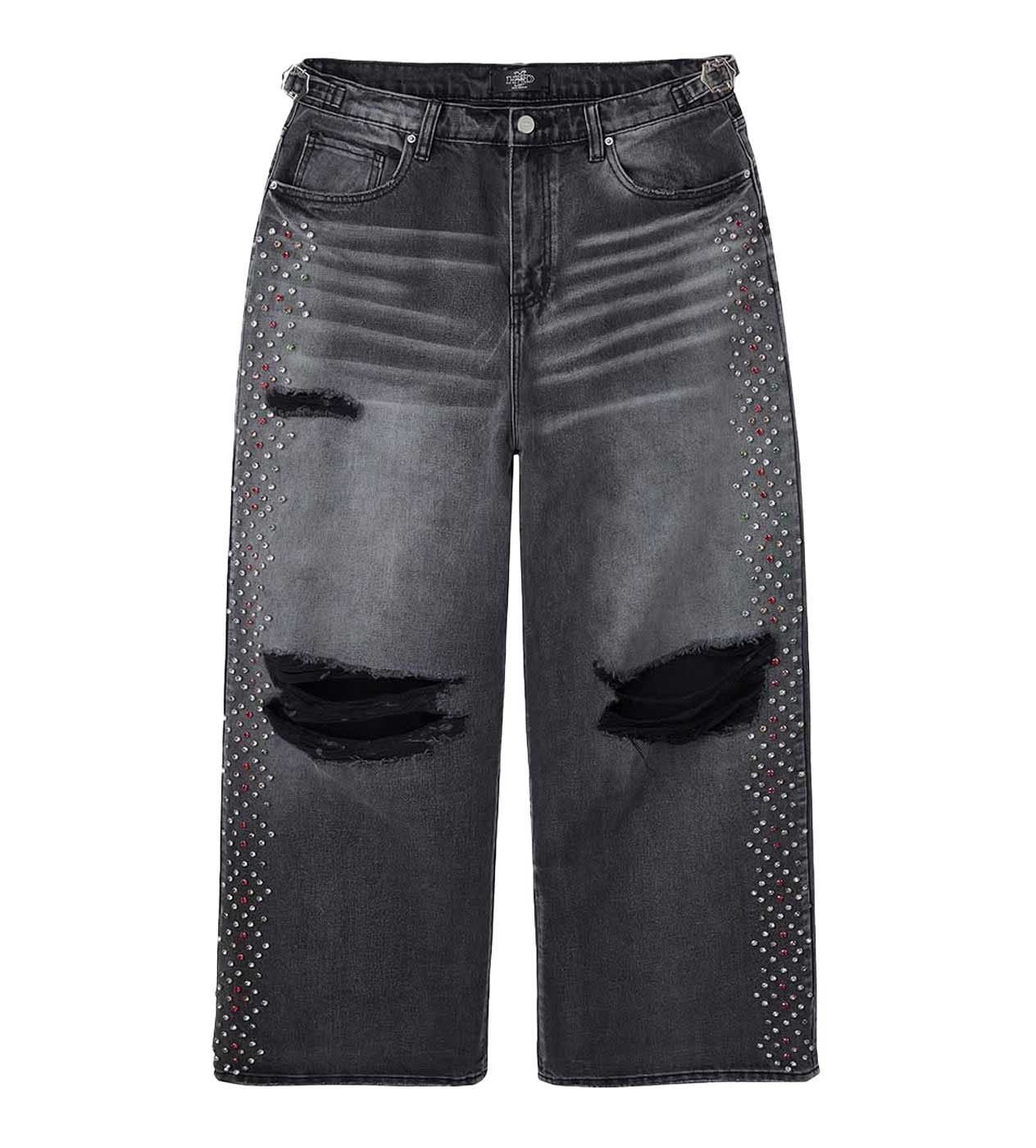 HMDD HMDD 'CRYSTAL H-STAR' BLACK JEANS size XL Size US 36 / EU 52 - 1 Thumbnail