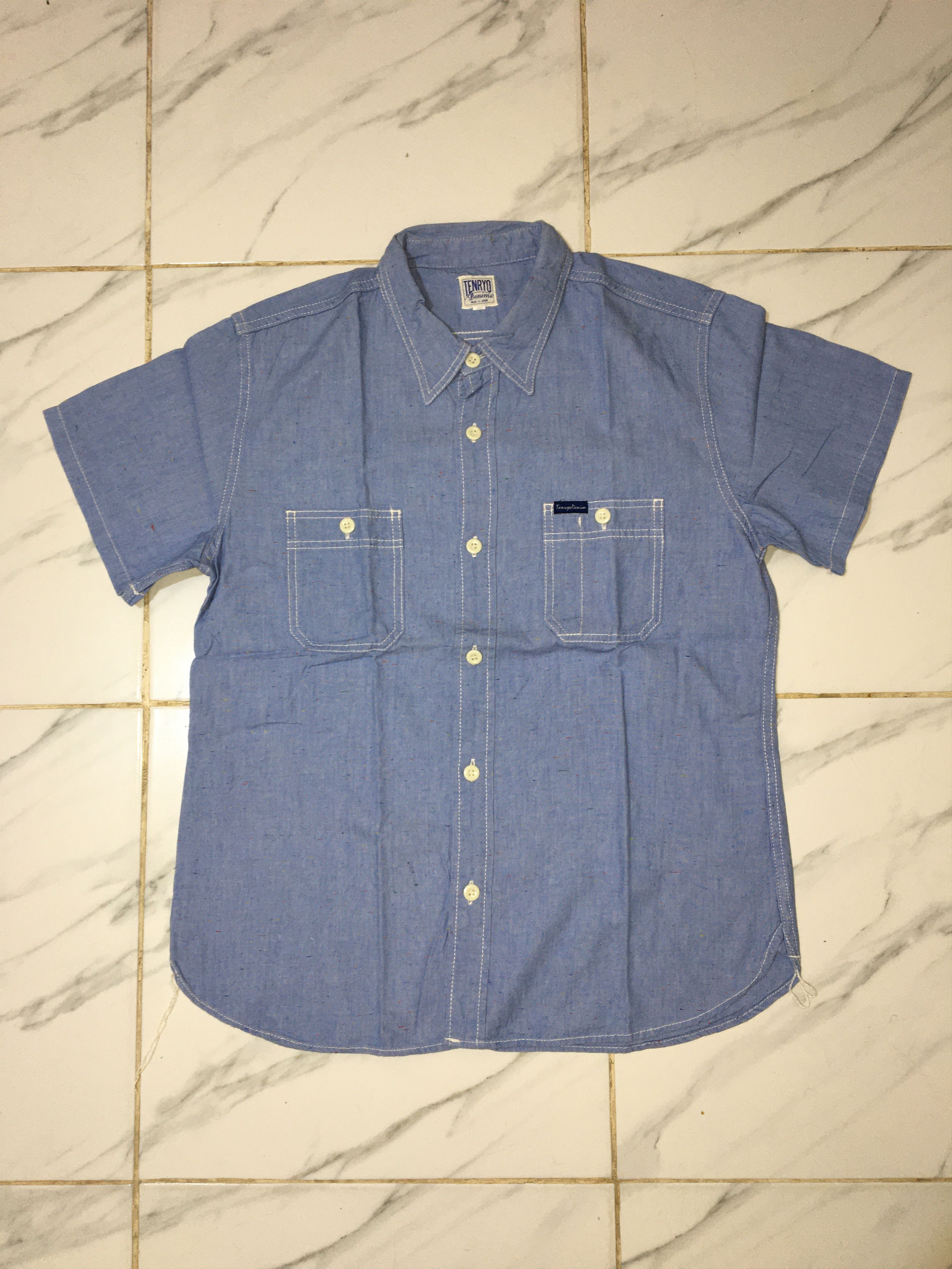 Designer × Japanese Brand TENRYO denim shirts (Button Ups) Size US L / EU 52-54 / 3 - 1 Thumbnail