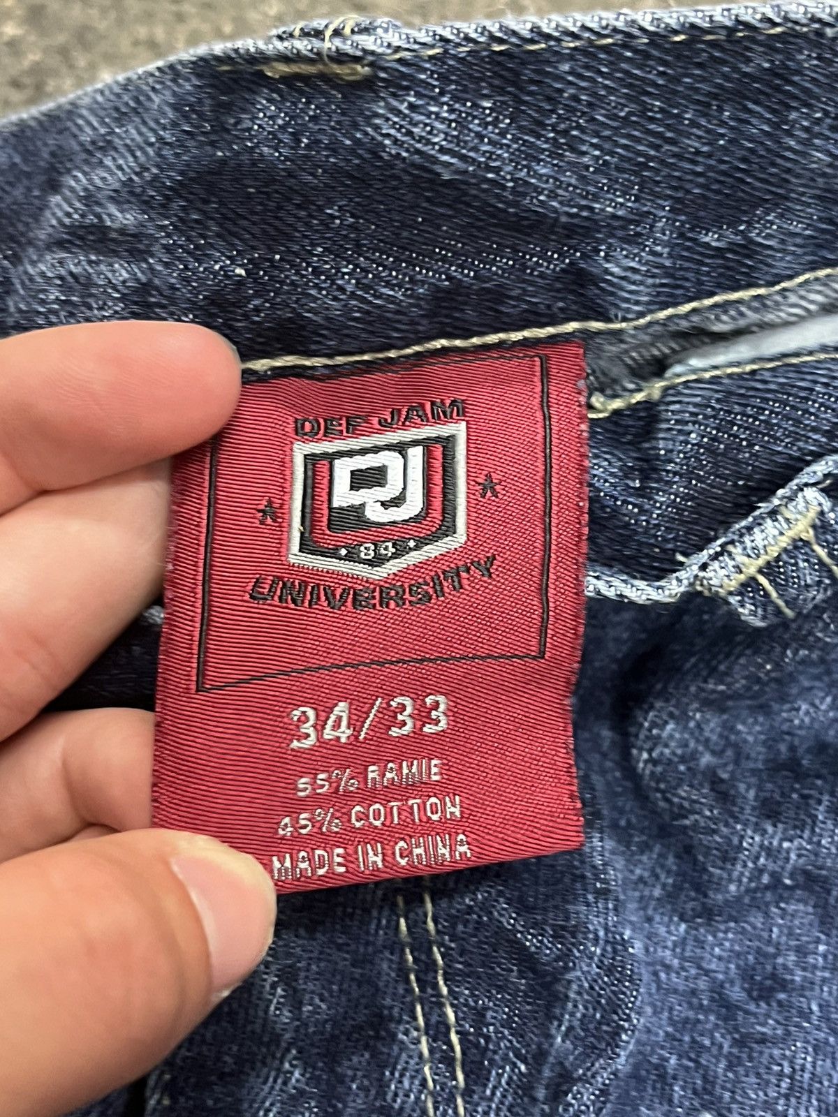 Vintage Y2k baggy fit embroidered def jam skater denim hype rare Size US 32 / EU 48 - 7 Thumbnail