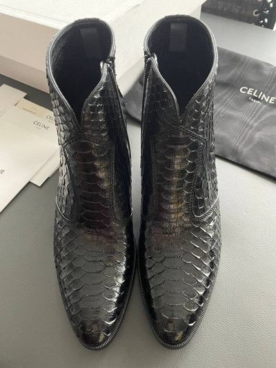 Celine × Hedi Slimane Ultra rare Celine Python Boots Size US 8 / EU 41 - 7 Thumbnail