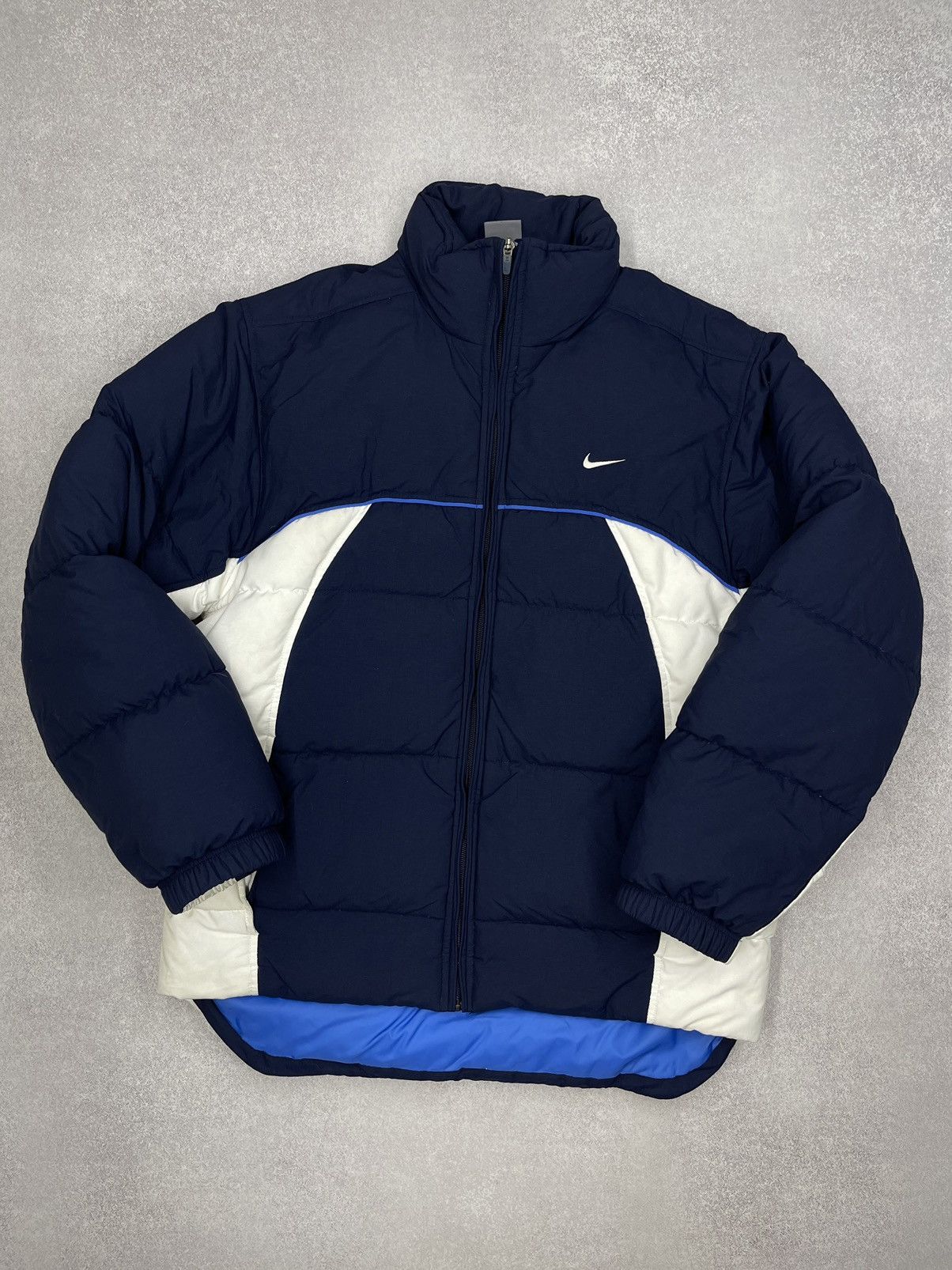 Nike Vintage Nike Nylon Down Jacket Big Logo Swoosh Y2K ACG TN Size US M / EU 48-50 / 2 - 2 Thumbnail