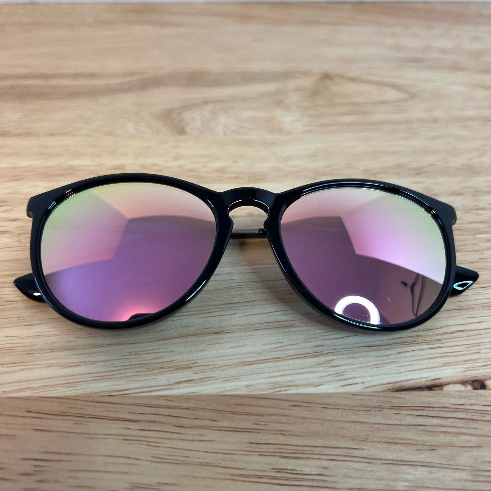 Other Sungait Vintage Round Black Sunglasses 1567 52-20-140 Unisex Size ONE SIZE - 9 Thumbnail