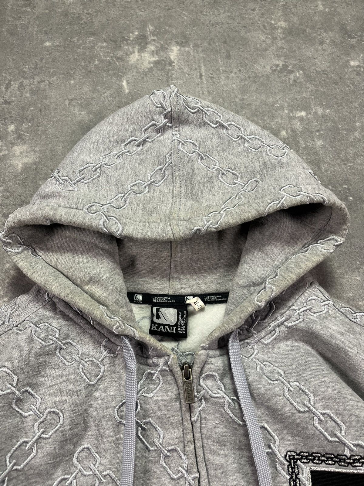 Karl Kani Karl Kani Chains Logo AOP Embroidered Baggy Zip Hoodie M L Size US M / EU 48-50 / 2 - 8 Thumbnail