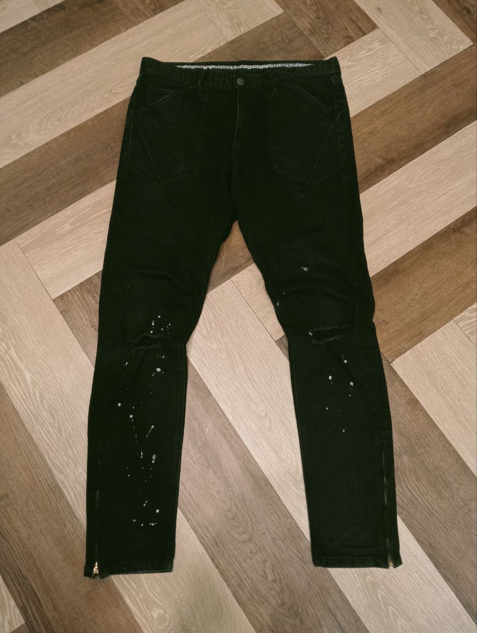 Number (N)ine NUMBER NINE JAPAN STRETCH PAINTER PANTS Size US 34 / EU 50 - 1 Thumbnail