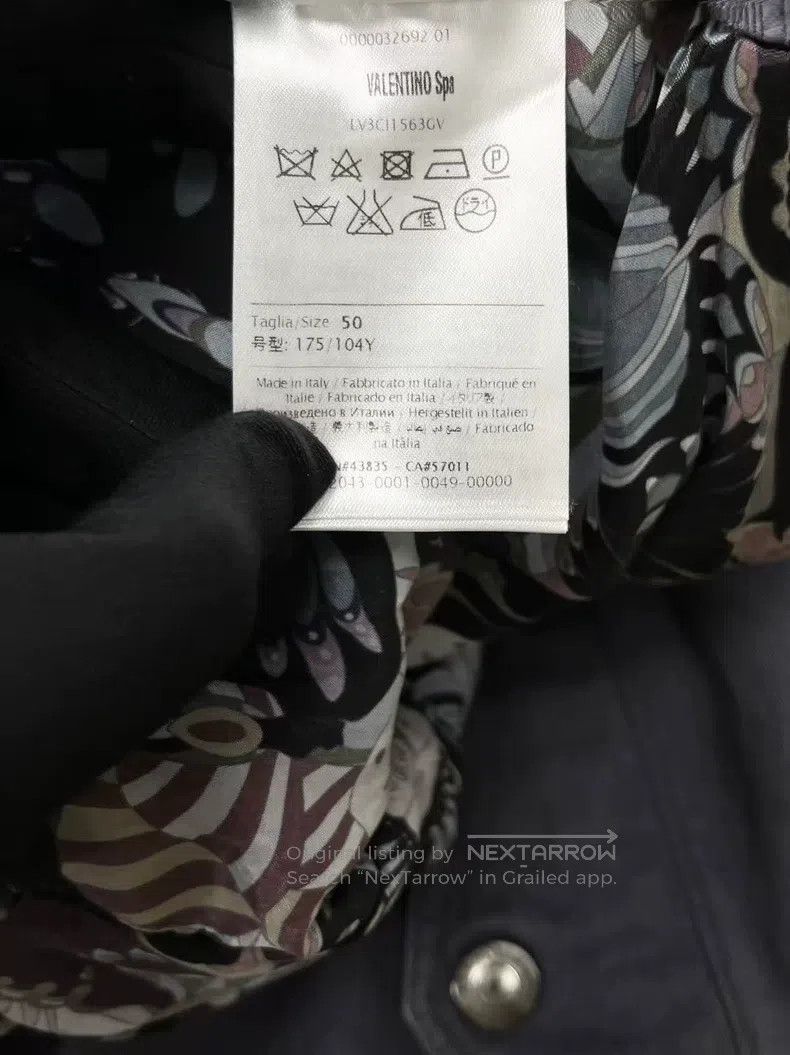Valentino Valentino Washed gray front and back rework embroidered b Size US M / EU 48-50 / 2 - 6 Thumbnail