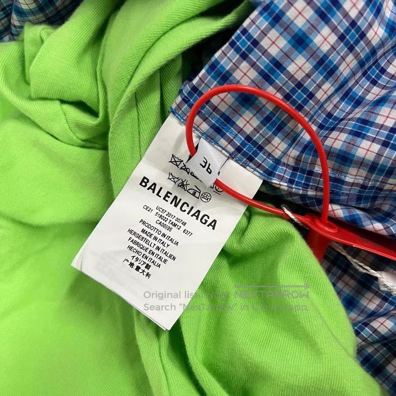 Balenciaga Balenciaga Embroidered Logo Faux Two-Piece Short Sleeve Pl Size XS / US 0-2 / IT 36-38 - 7 Thumbnail
