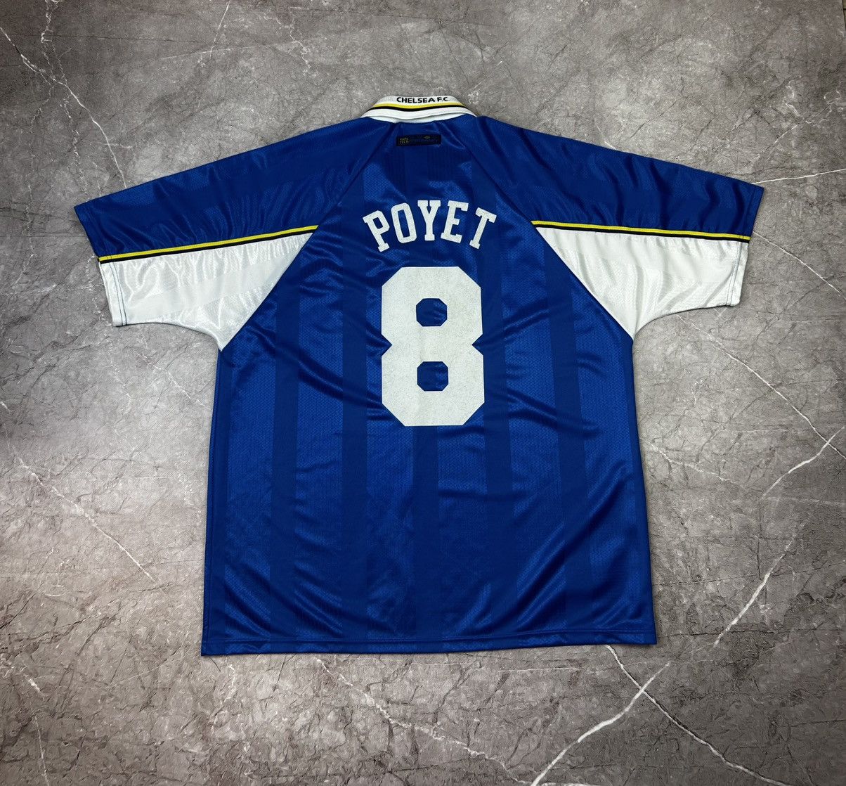 Chelsea Soccer × Umbro × Vintage Umbro Chelsea FC #Poyet Football Shirt Jersey season 1997 Size US XXL / EU 58 / 5 - 2 Thumbnail
