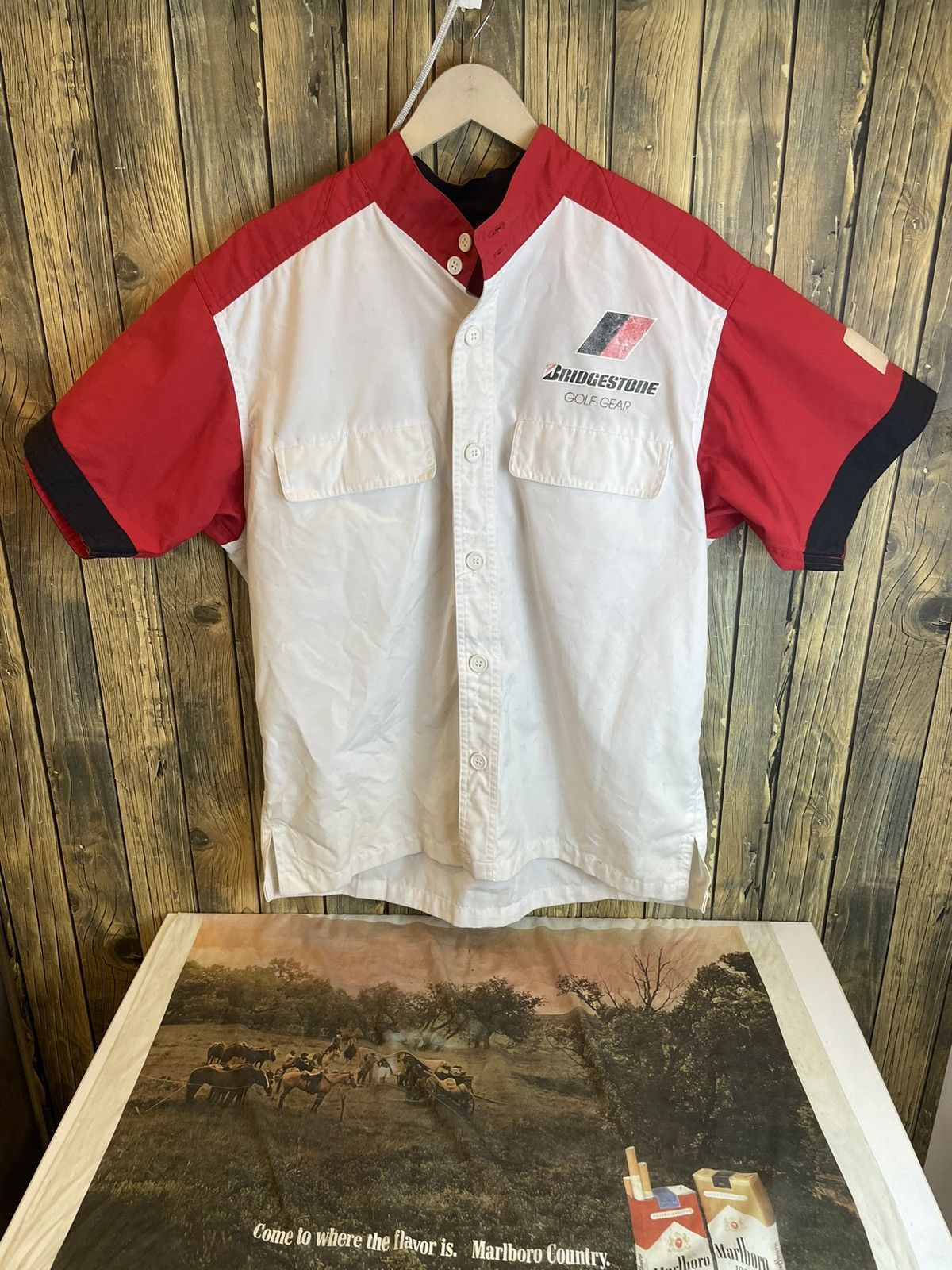 Japanese Brand × Vintage Vintage Bridgestone golf gear Button Shirt Size US M / EU 48-50 / 2 - 1 Thumbnail