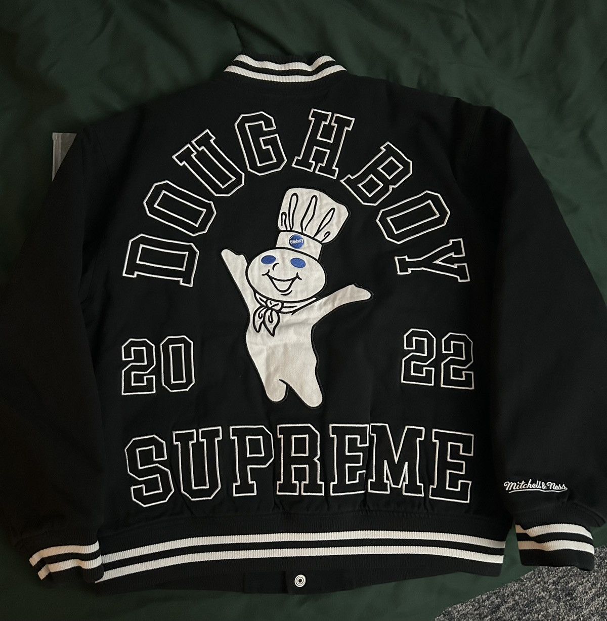 Mitchell & Ness × Supreme Supreme Mitchell & Ness Doughboy Twill Varsity Jacket Medium Size US M / EU 48-50 / 2 - 2 Thumbnail