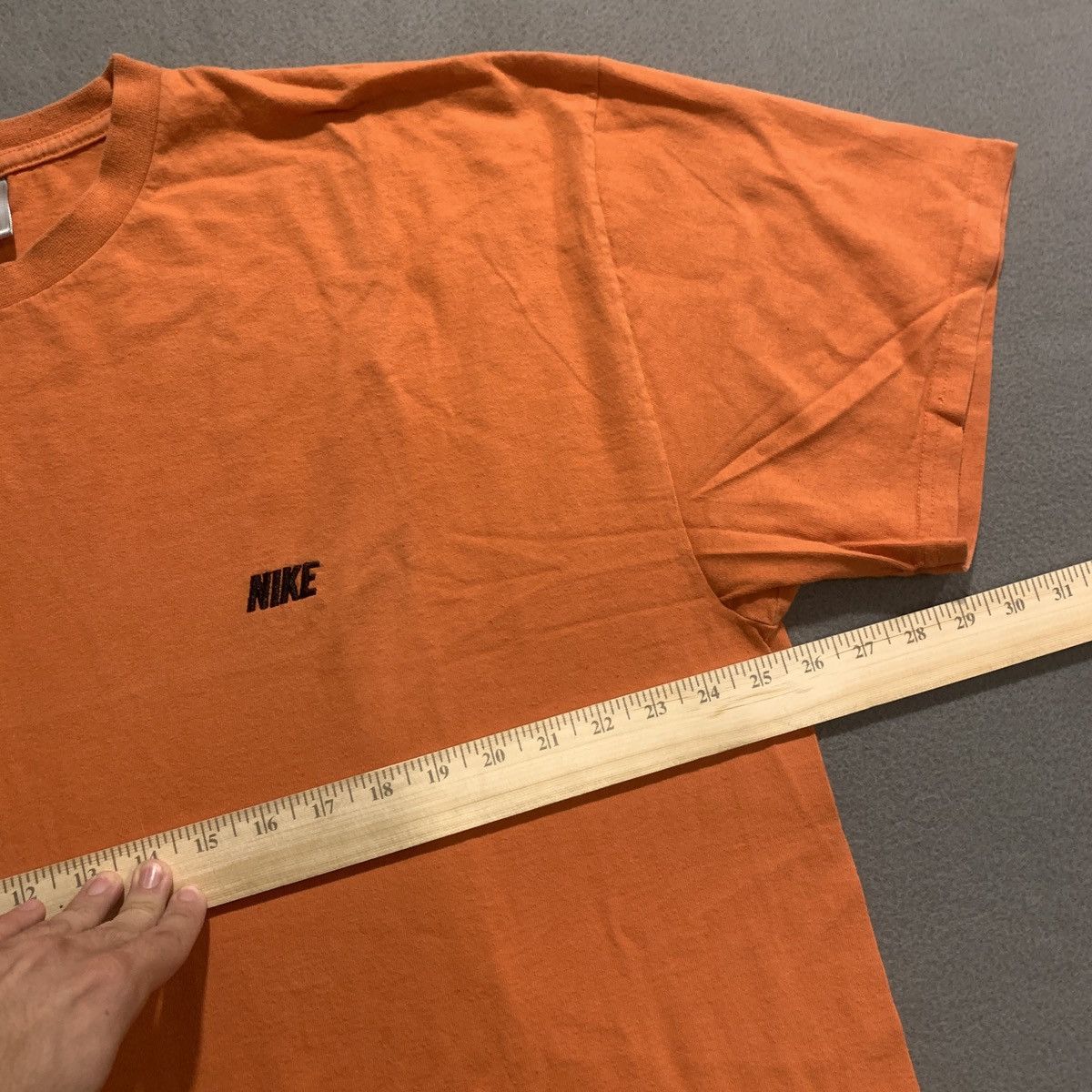 Nike Nike Y2K Short Sleeve Tee Orange XXL Grey Tag 2000s Vintage Size US XXL / EU 58 / 5 - 10 Thumbnail