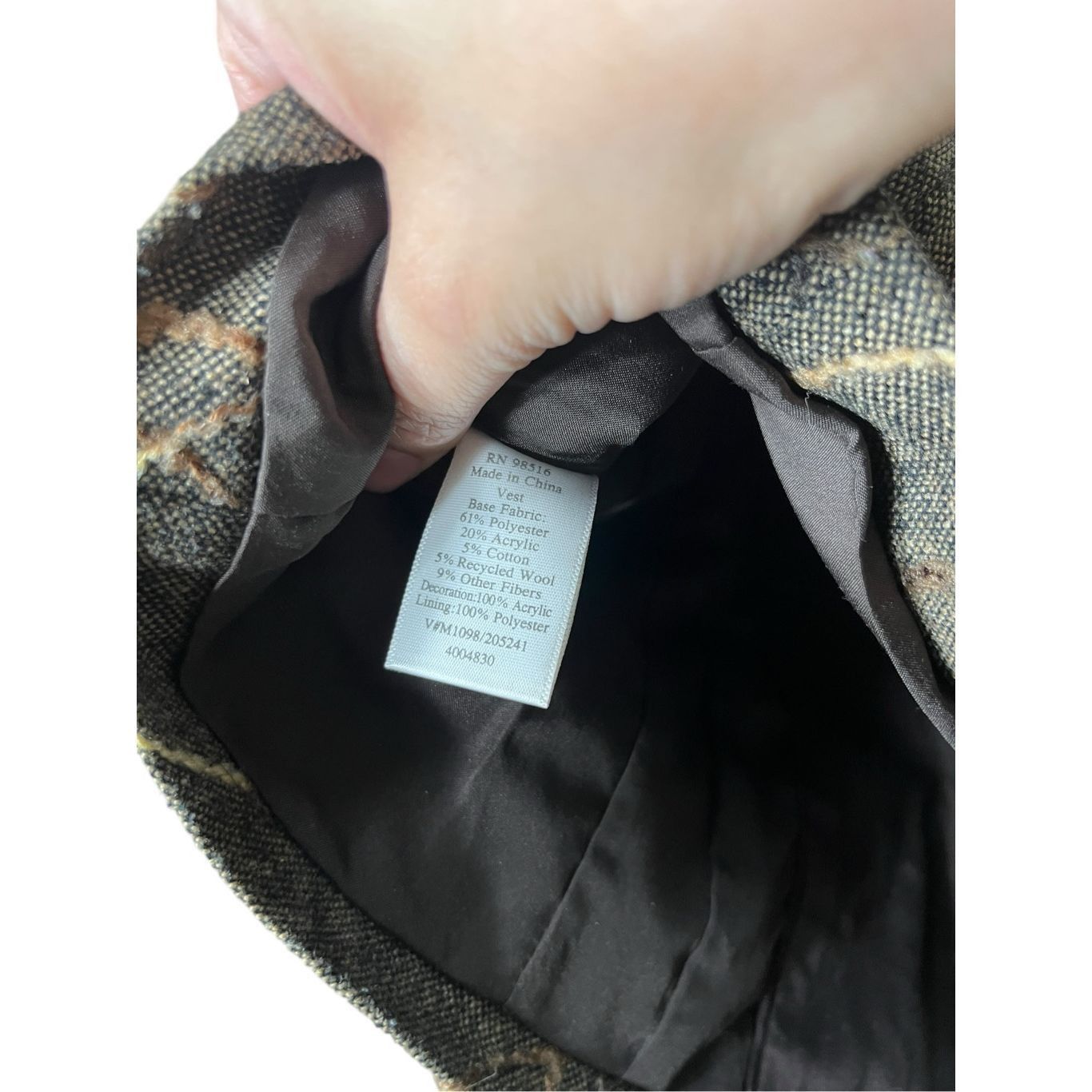 Coldwater Creek Vintage Coldwater Creek Brown Embroidered Vest Size 4 Size S / US 4 / IT 40 - 6 Thumbnail
