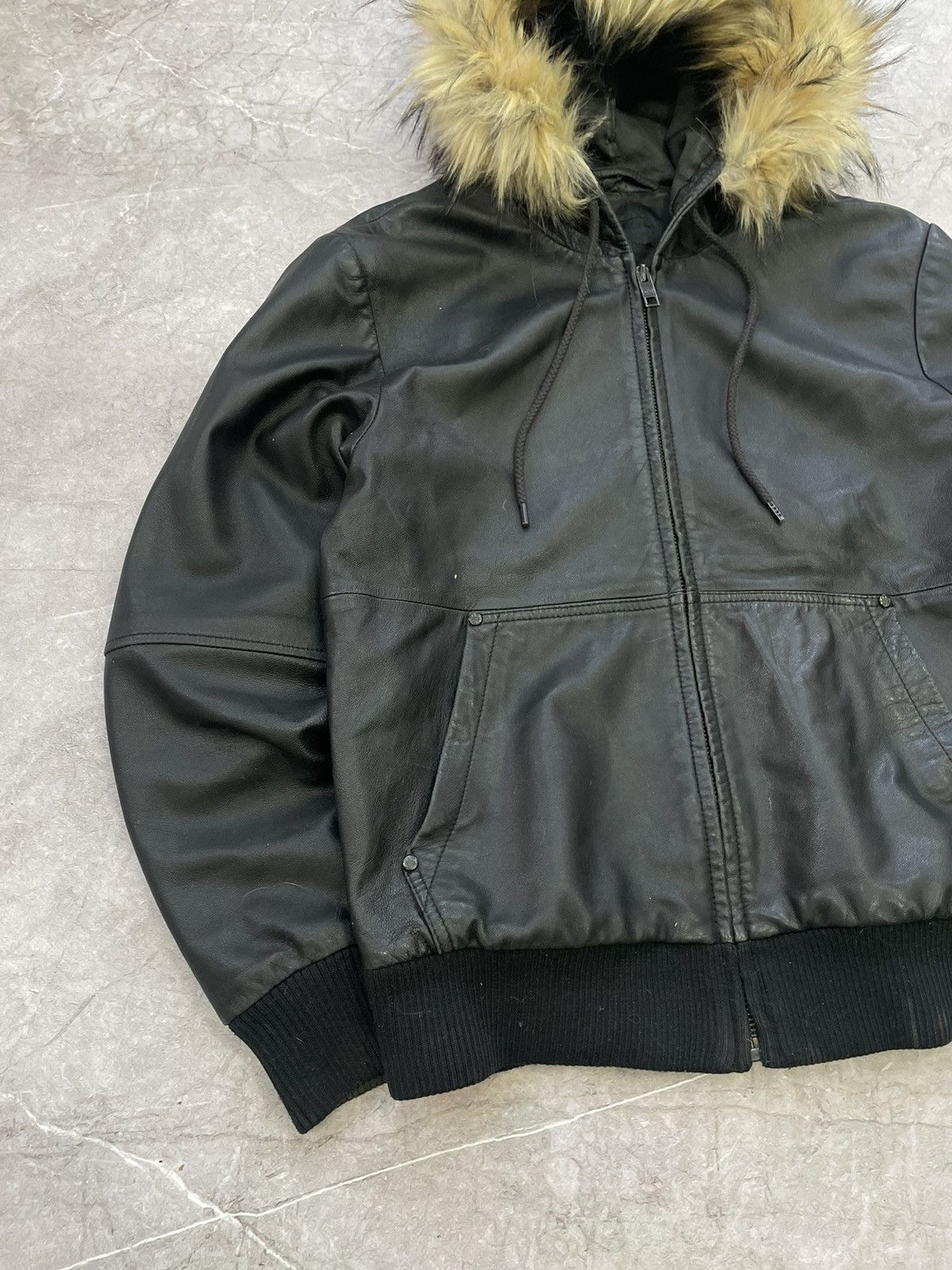 Hysteric Glamour × If Six Was Nine Avant Garde If Six Was Nine Style LEATHER Jacket fur Hood Size US M / EU 48-50 / 2 - 2 Thumbnail