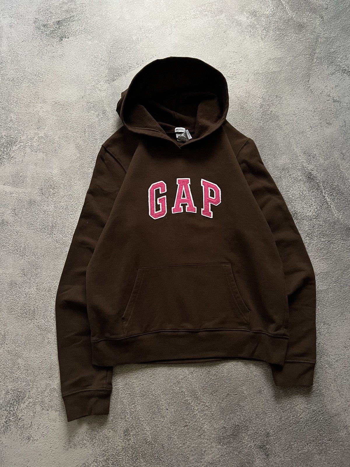Gap × Vintage Vintage Y2k Gap Brown 🤎 Hype Hoodie 90’s Size M / US 6-8 / IT 42-44 - 3 Thumbnail