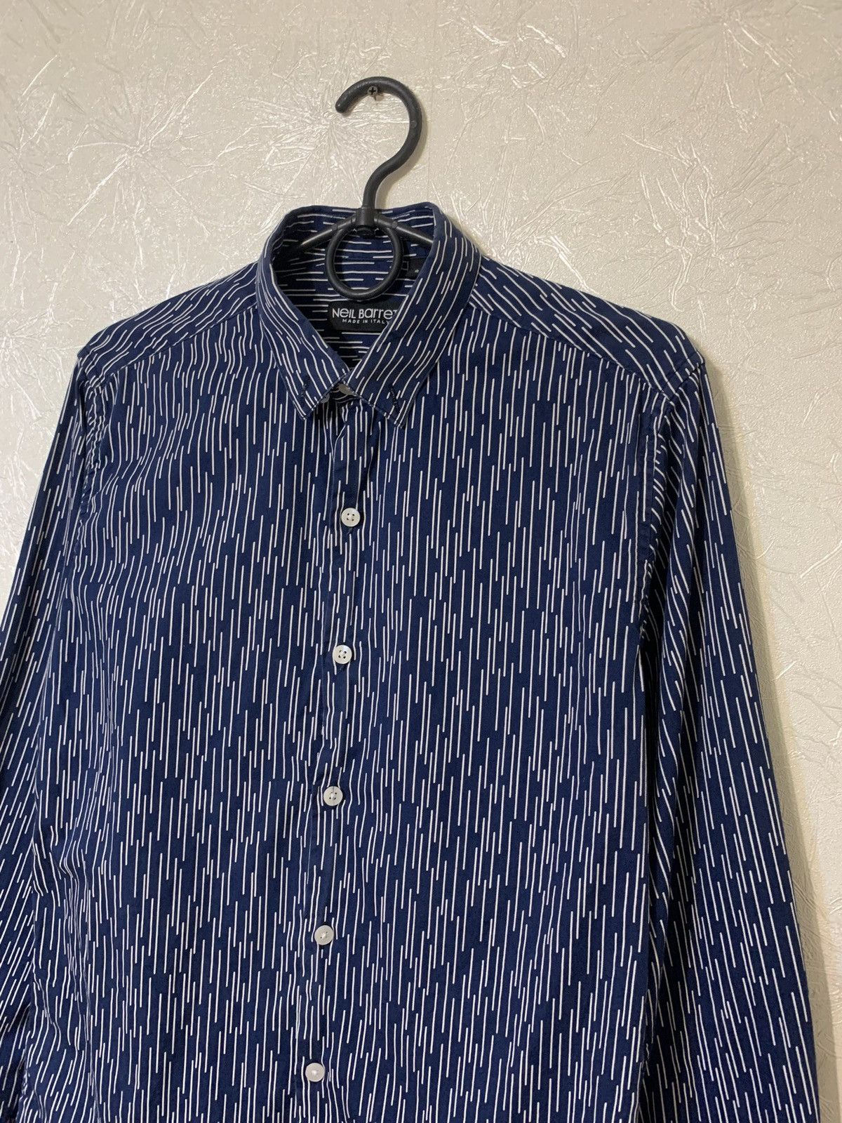 Neil Barrett Neil Barrett Men’s Blue Shirt Button Up Made in Italy Size US S / EU 44-46 / 1 - 2 Thumbnail